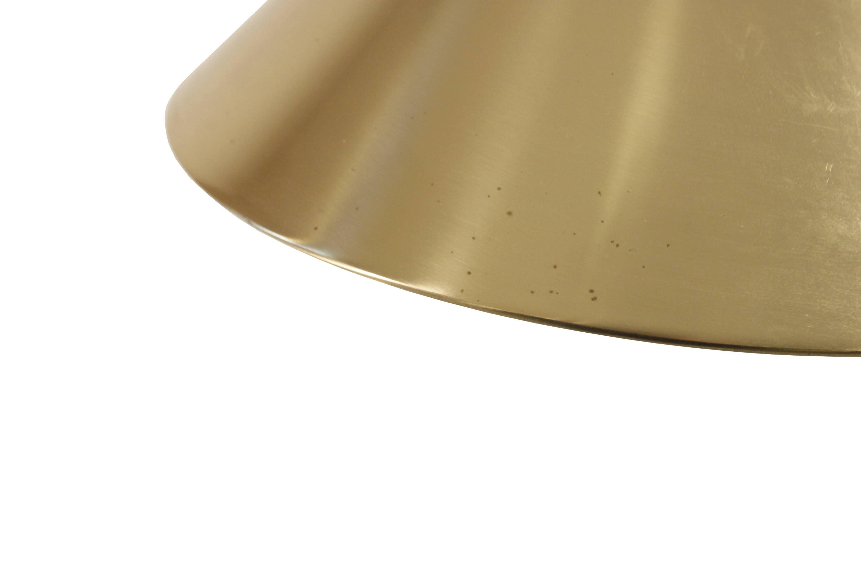 Late 20th Century Midcentury Ceiling Light in Brass by Lyfa, 1960s For Sale