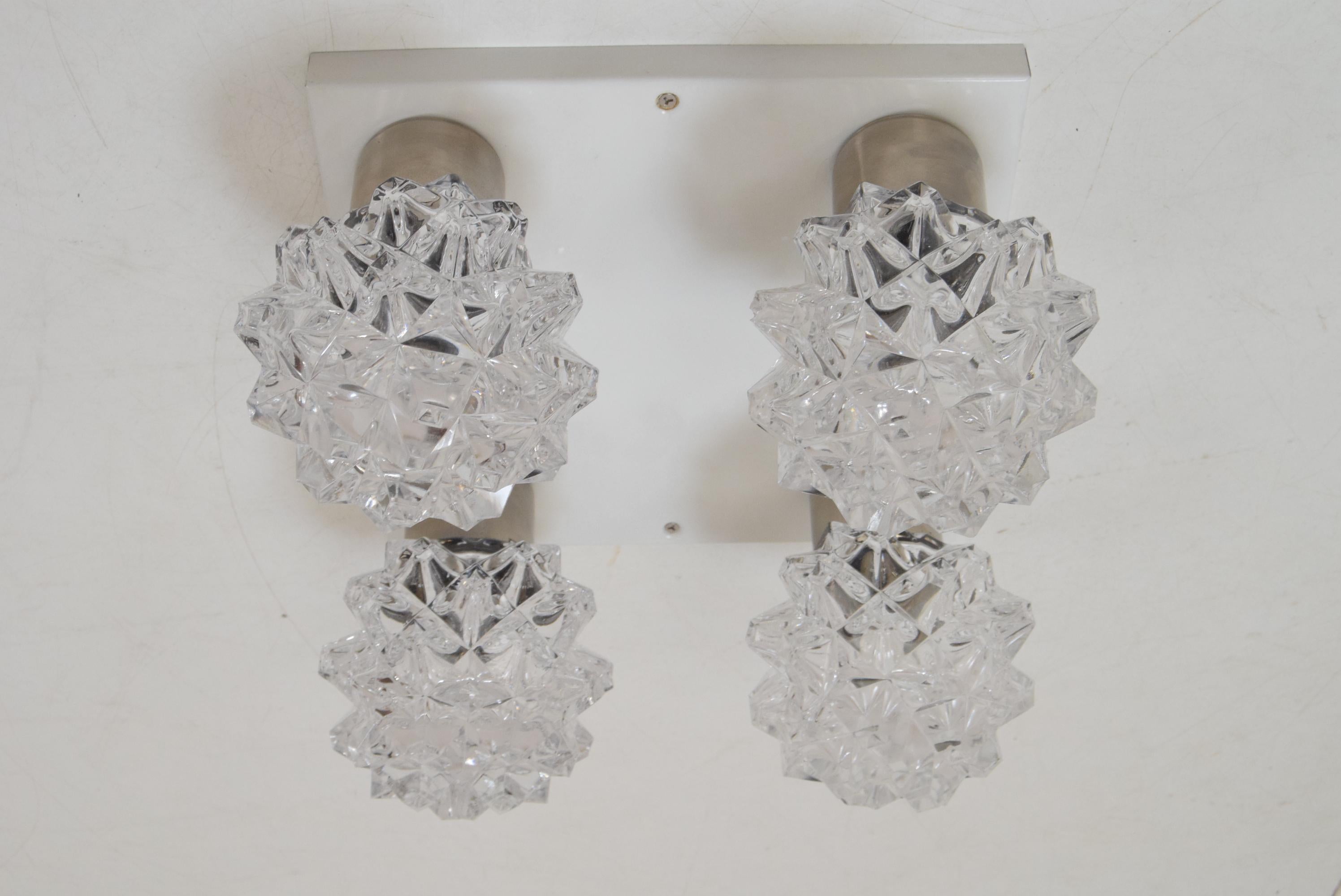 Late 20th Century Mid-Century Ceiling Light, by Kamenicky Senov, 1970’s For Sale