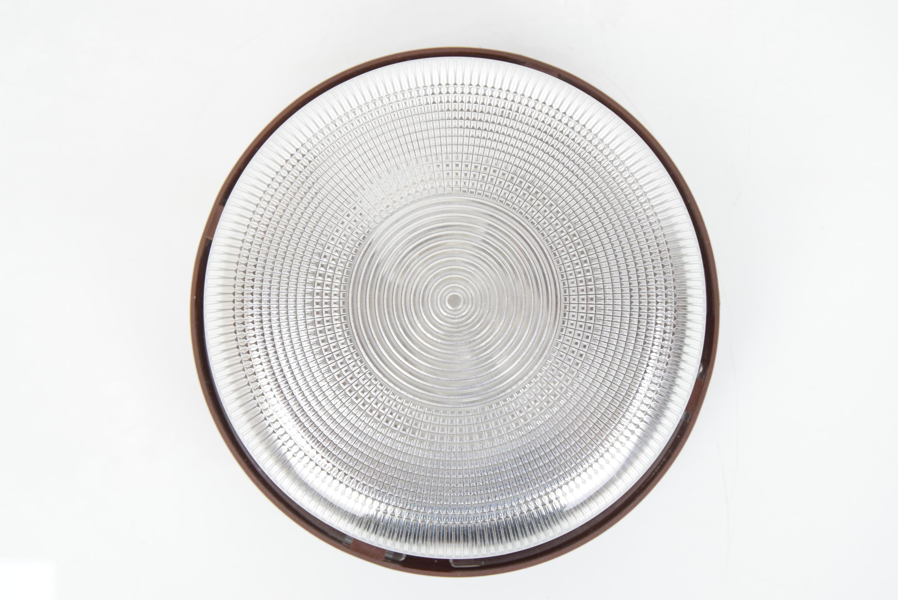 Decken- oder Wandleuchte aus der Mitte des Jahrhunderts, 1960er Jahre (Glas) im Angebot