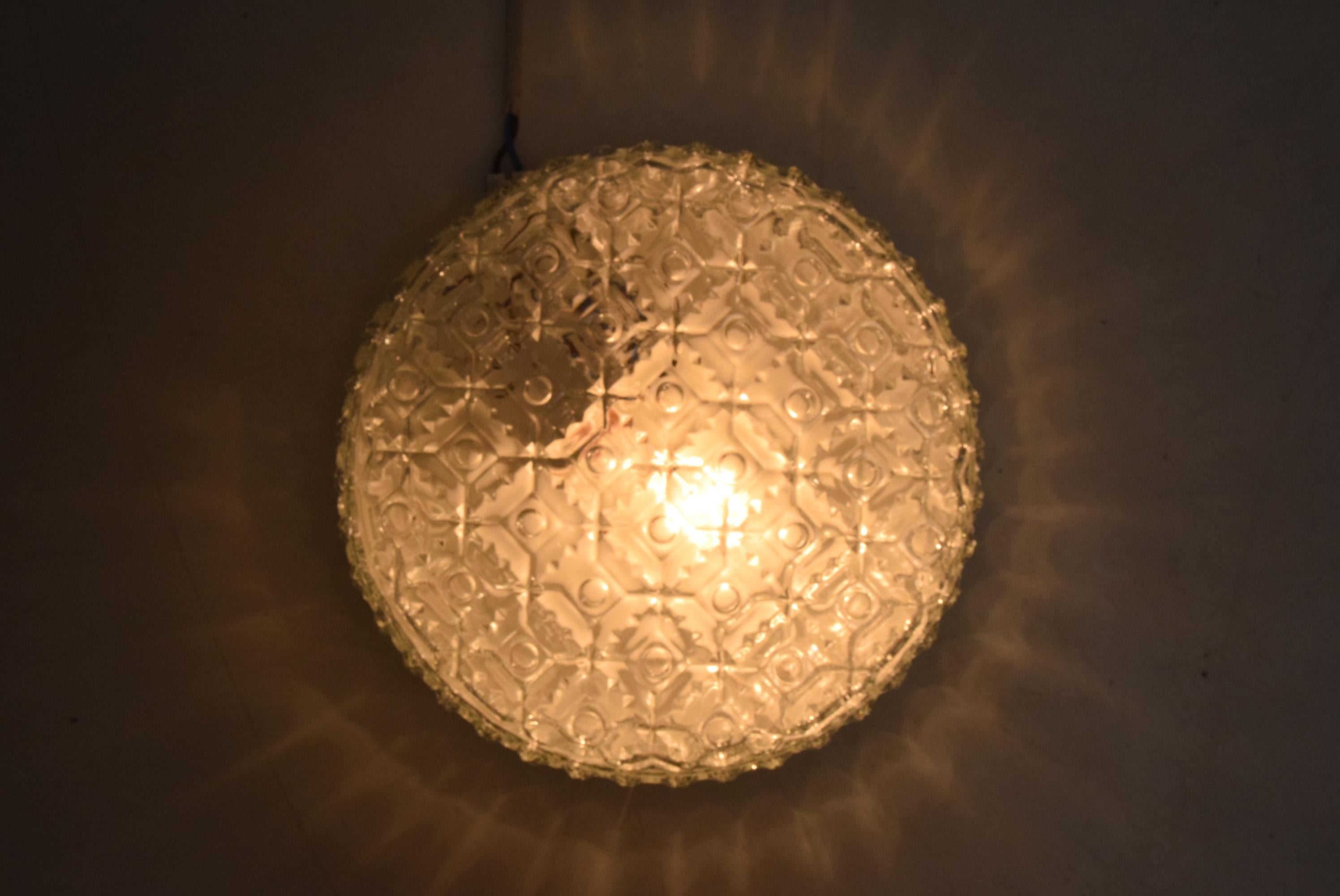 Metal Mid-Century Ceiling or Wall Light, 1970's For Sale
