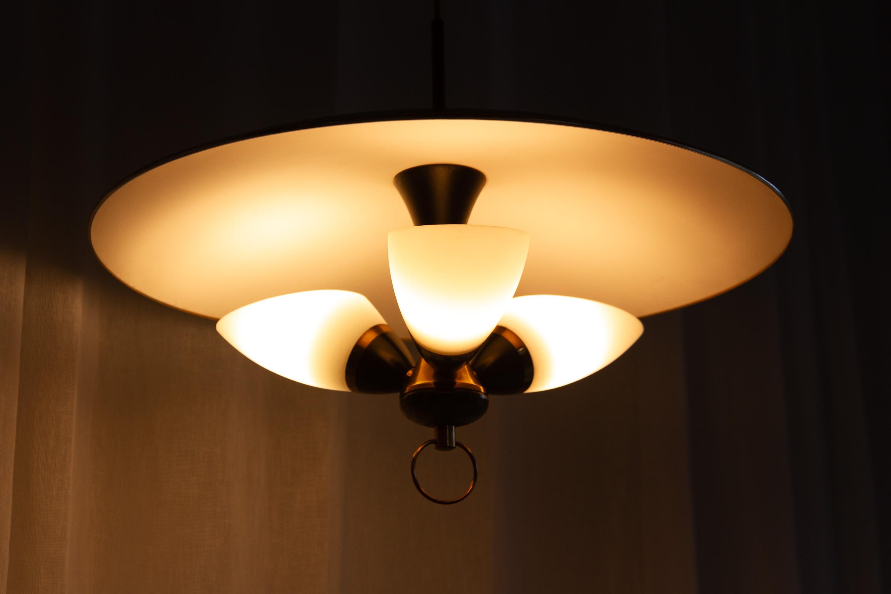 Ciondolo da soffitto di metà secolo di T. Røste & Co, Norvegia. 1950s. in vendita 8