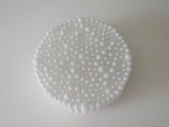 Lámpara de techo y pared de mediados de siglo, cristal opalino blanco, 1960-1970, Bélgica