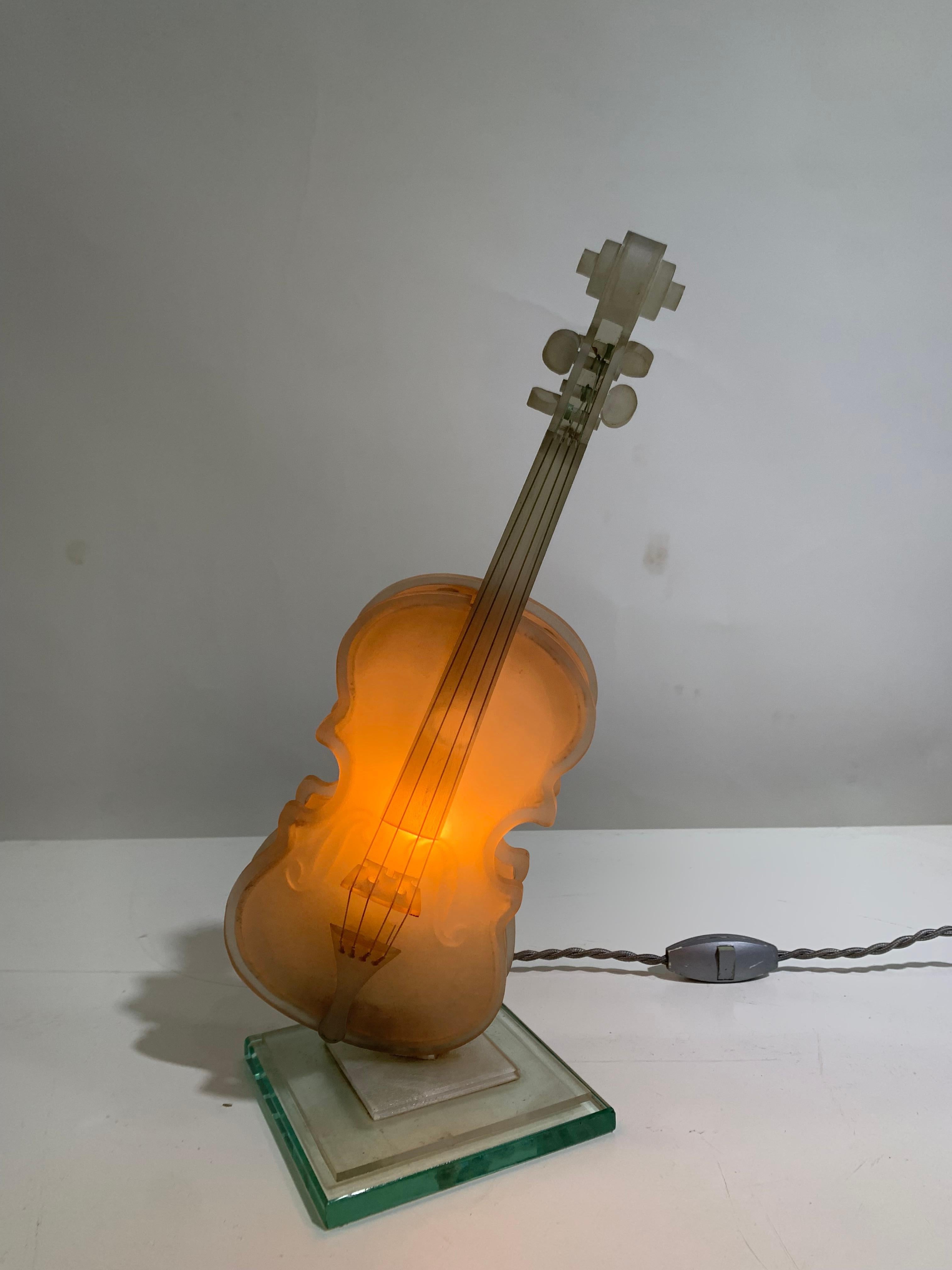 Midcentury Cello Table Lamp In Good Condition For Sale In Beirut, LB
