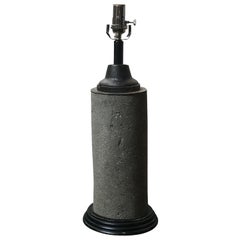 Mid-Century Cement Lamp Base 