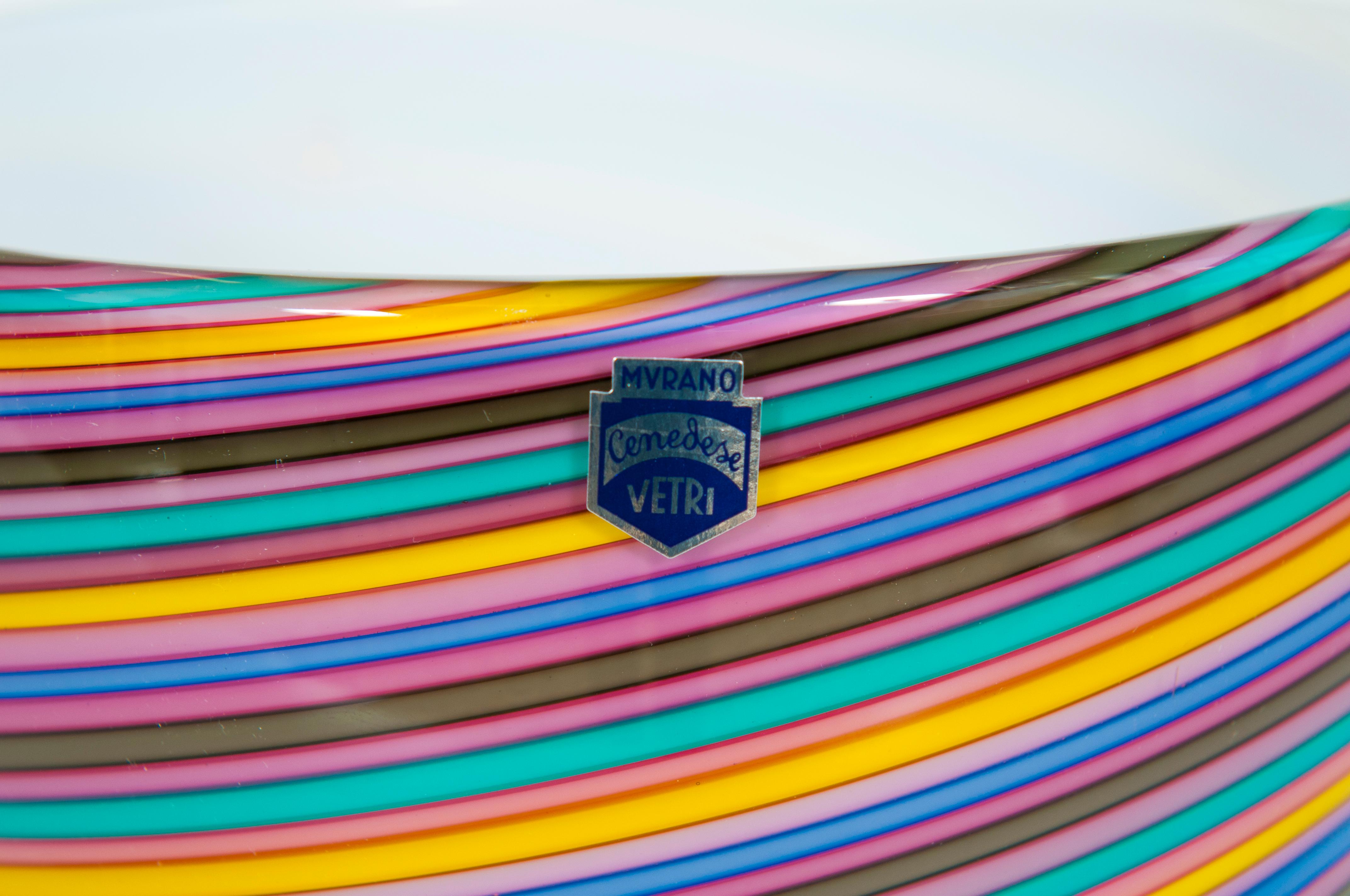 Ciotola in vetro di Murano di metà secolo 1960 in vendita 9