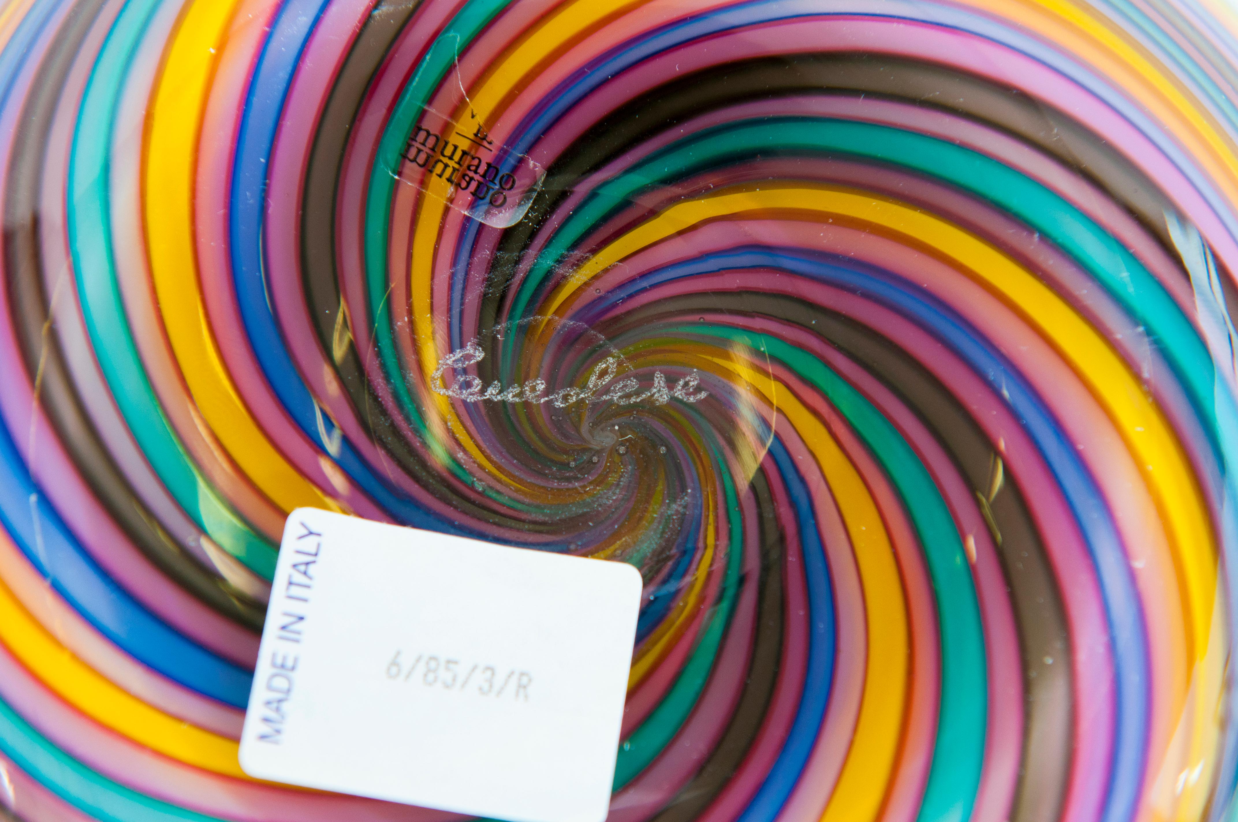 Vetro Ciotola in vetro di Murano di metà secolo 1960 in vendita