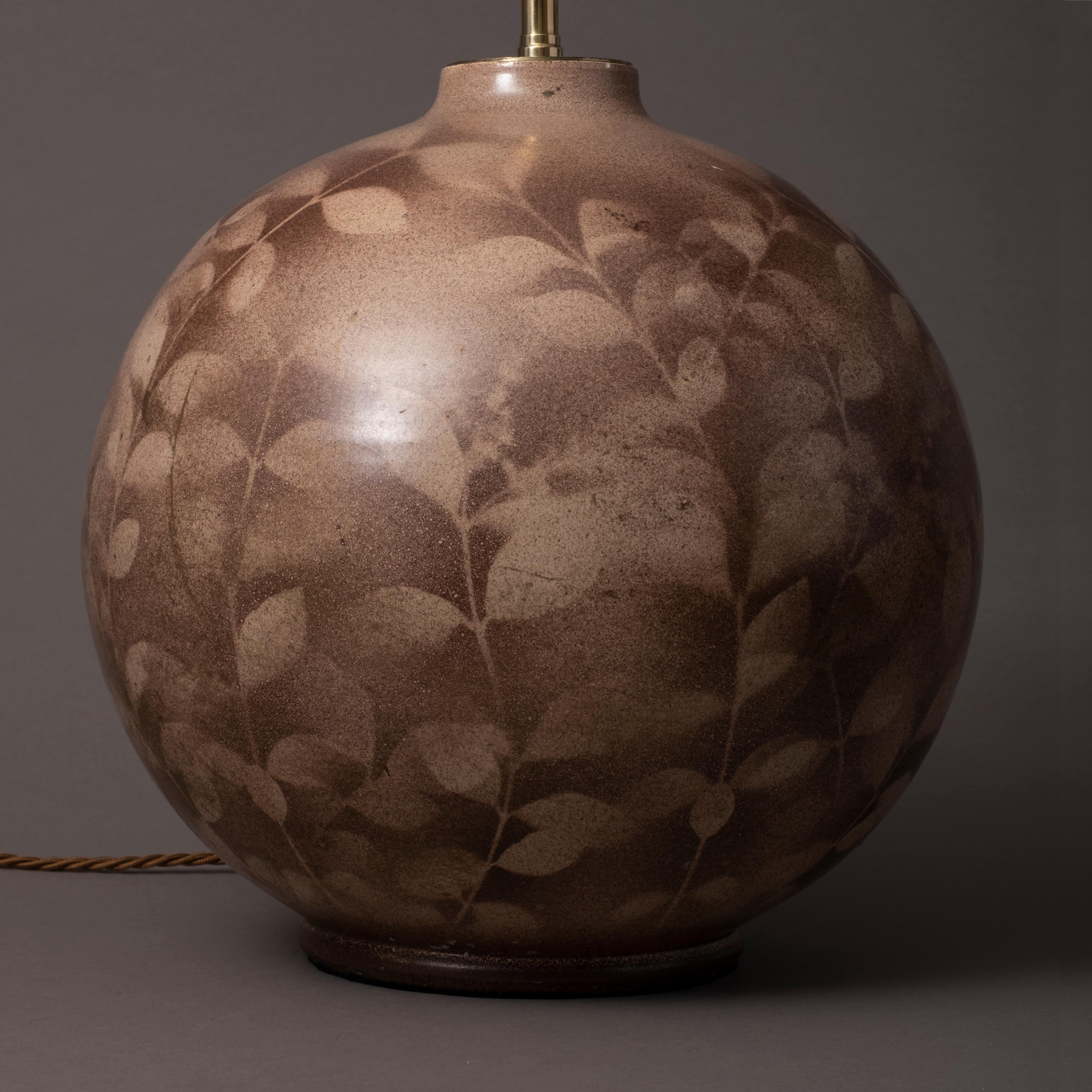 Mid-Century Modern Midcentury Century Bulbous Art Vase Lamp