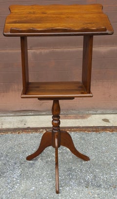 Mid Century Century Style Walnut Lectern, Muisic or Dictionary Stand