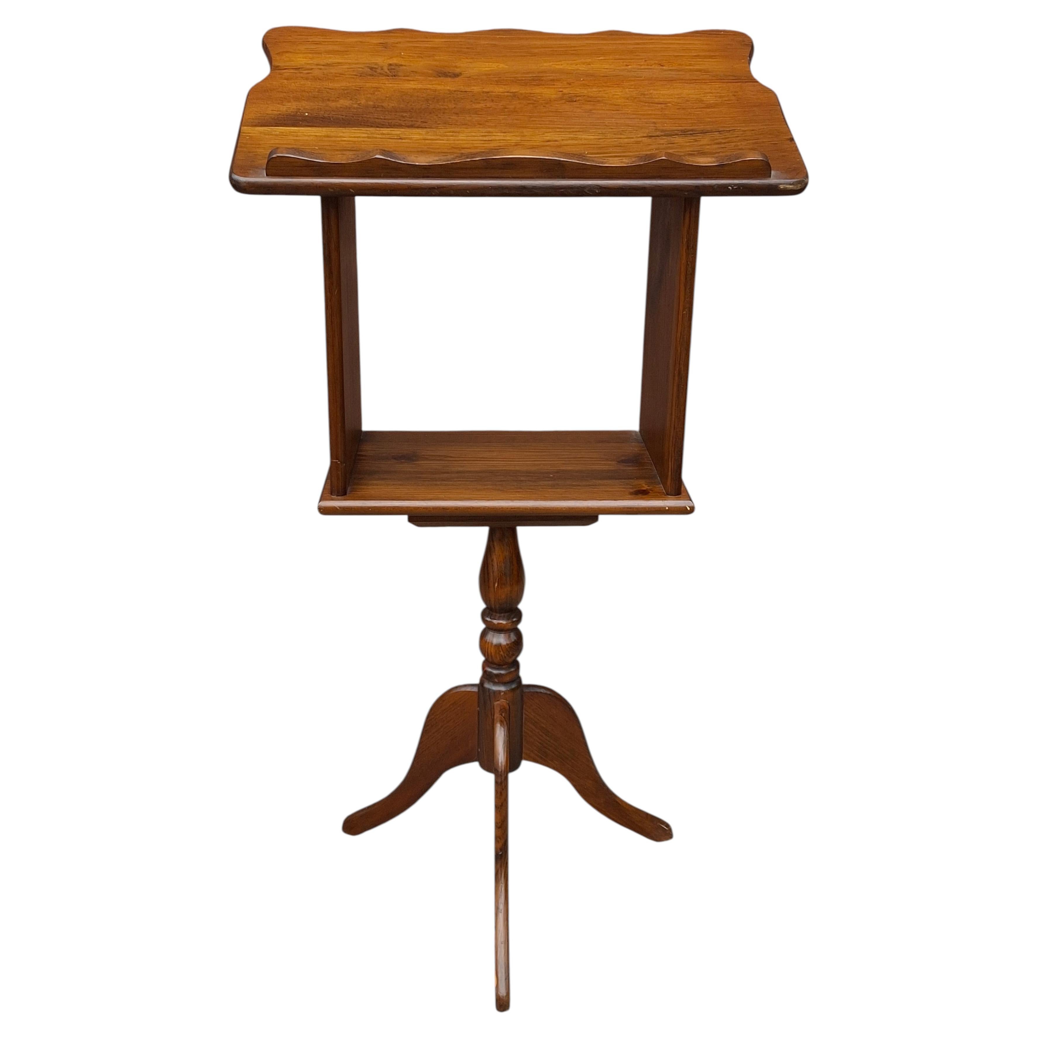 Mid Century Century Style Walnut Lectern, Muisic or Dictionary Stand