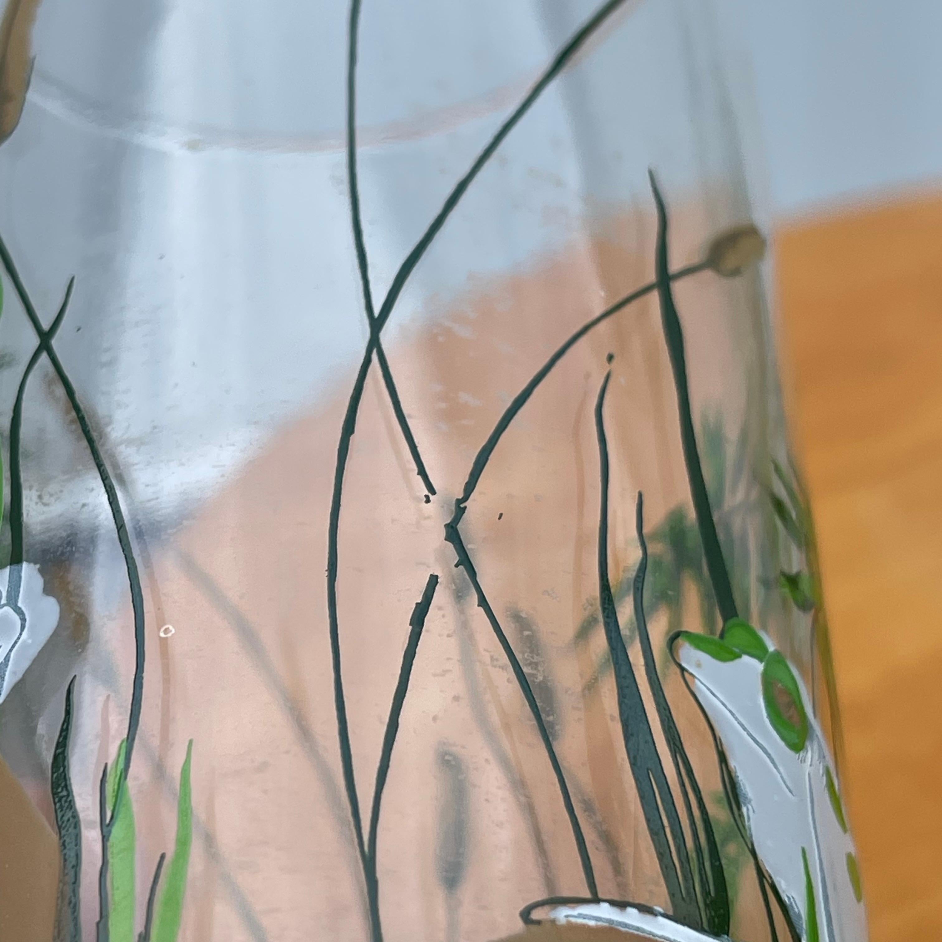 Mid-Century Cera Frog Motif Highball Drinks Glasses, Set of 5 For Sale 3