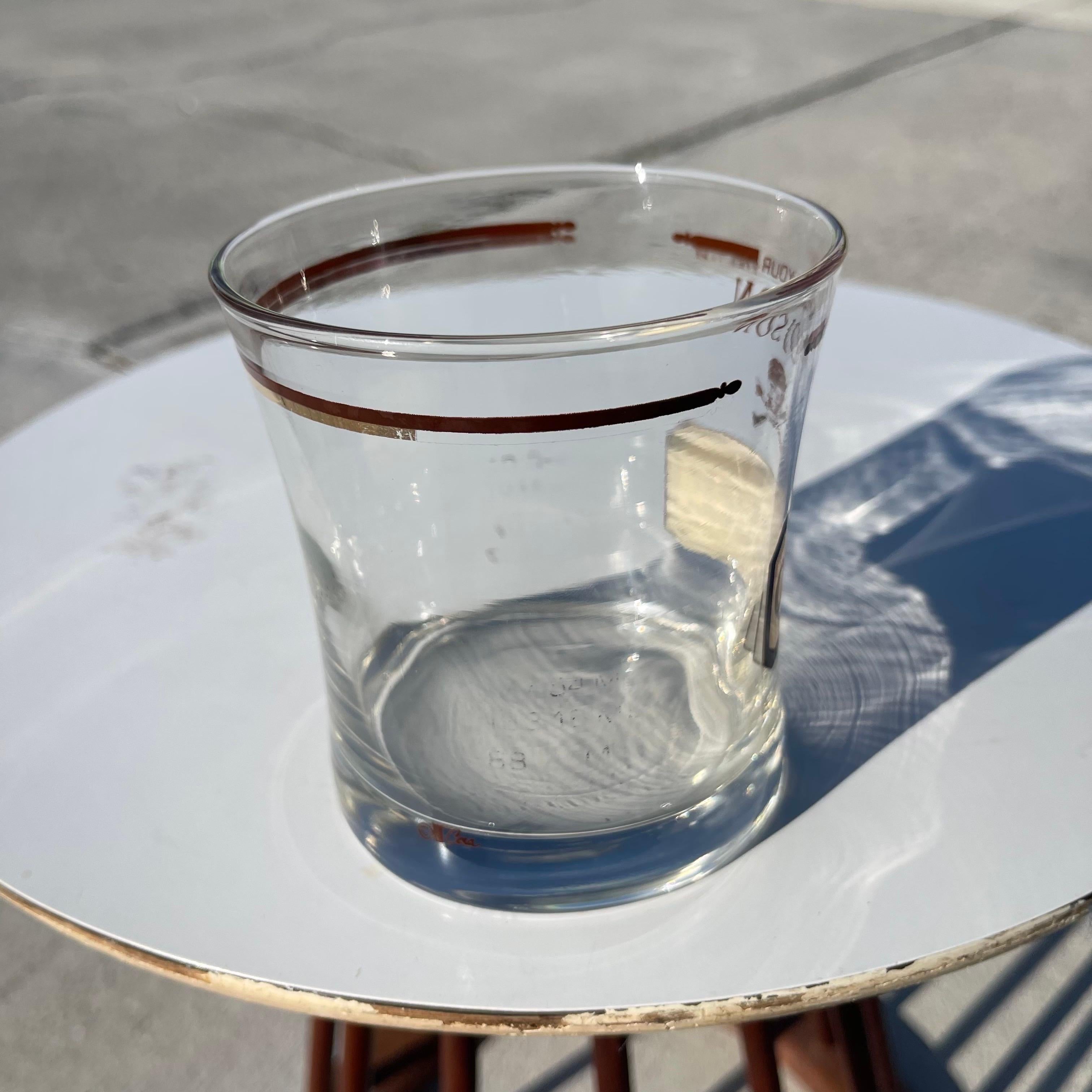 Mid-Century Cera “Name Your Poison” Tumbler Drinks Glasses, Set of 6 5