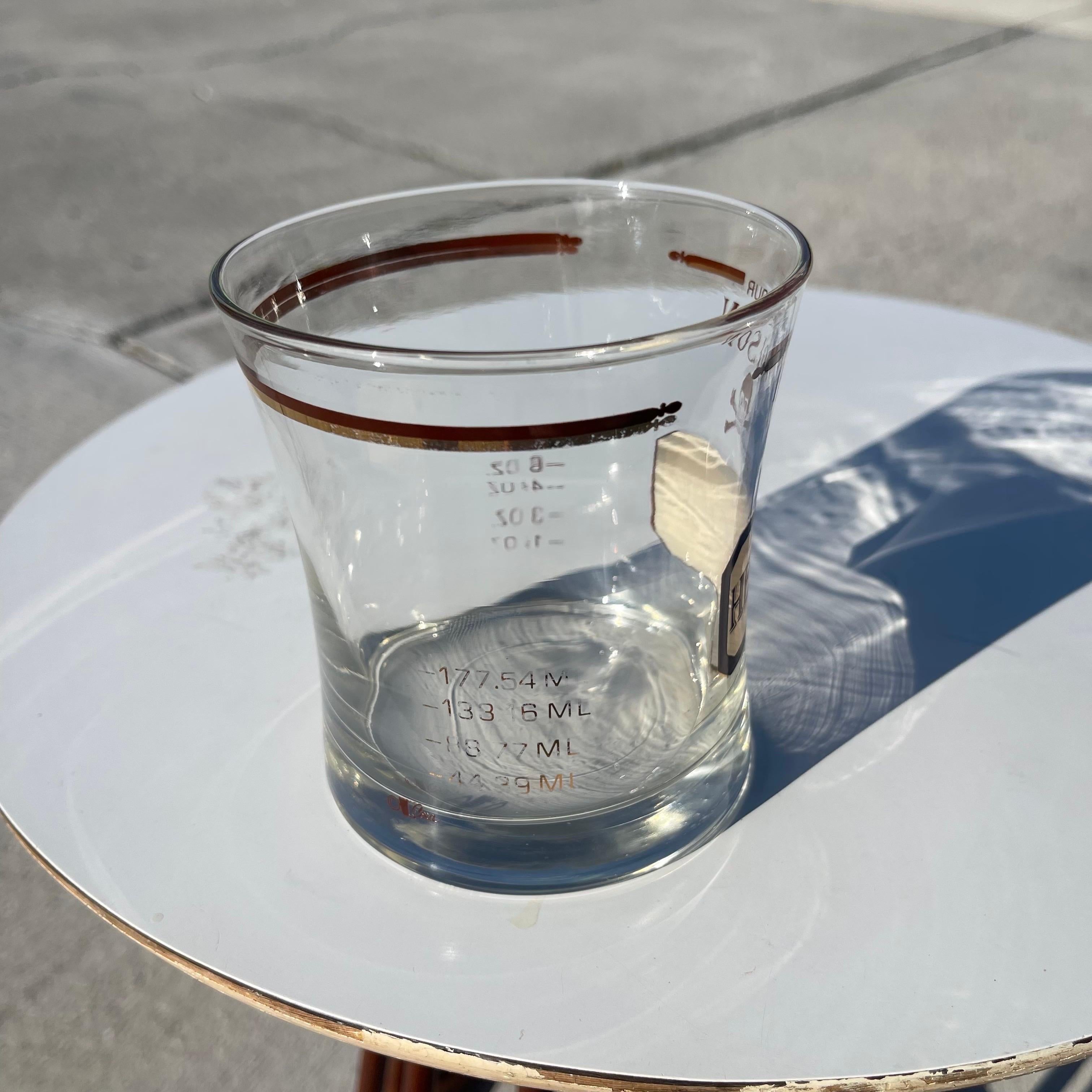 Mid-Century Cera “Name Your Poison” Tumbler Drinks Glasses, Set of 6 1