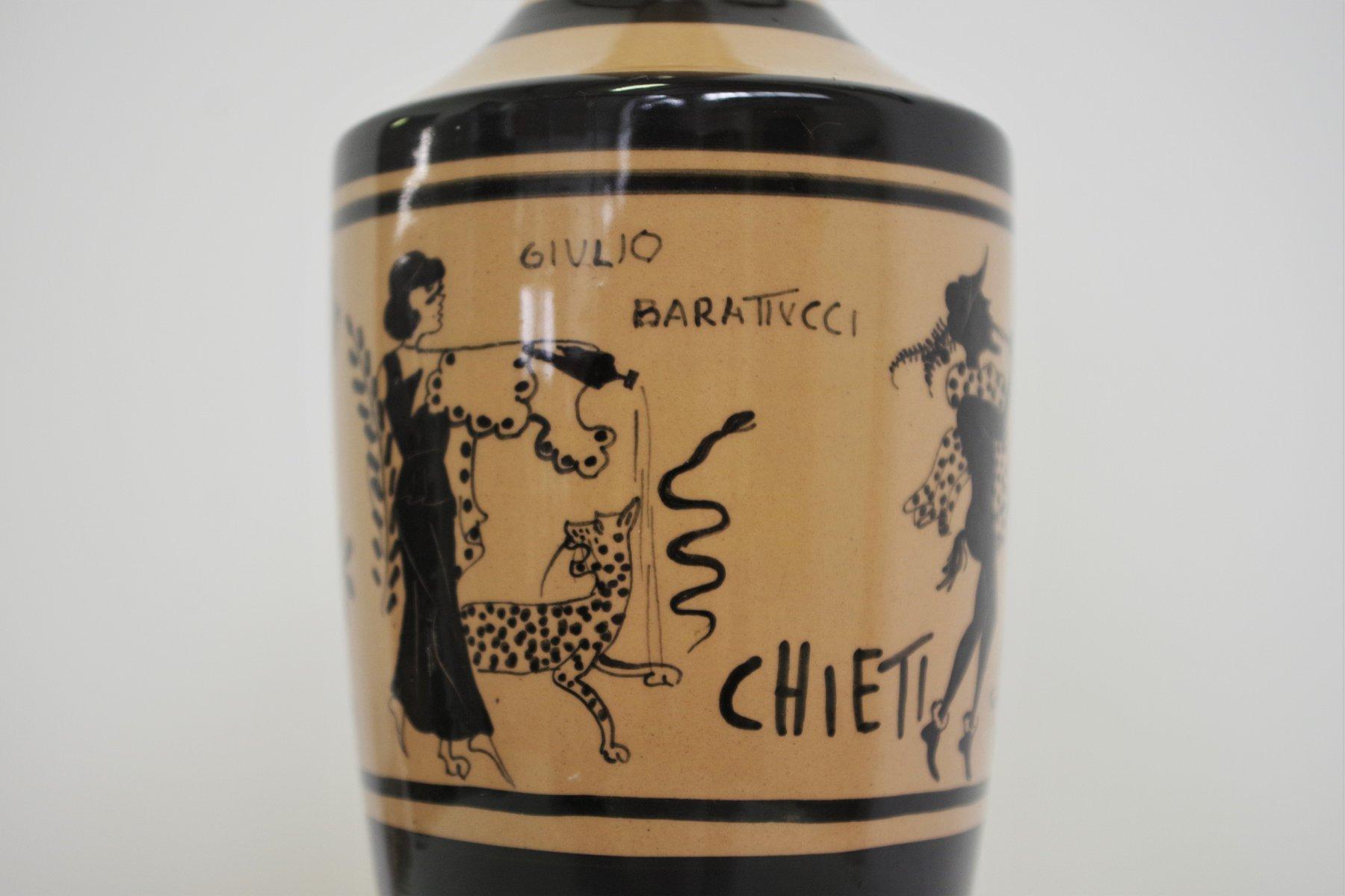 Mid-Century Ceramic Amphora by Giulio Barattucci, 1960s - Iconic Italian Artistr For Sale 3