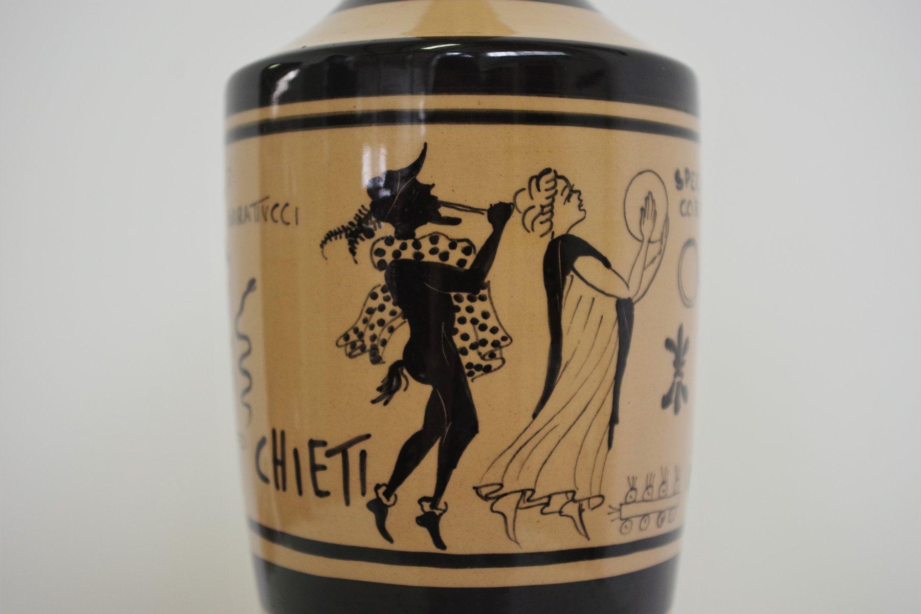 Mid-Century Ceramic Amphora by Giulio Barattucci, 1960s - Iconic Italian Artistr For Sale 4
