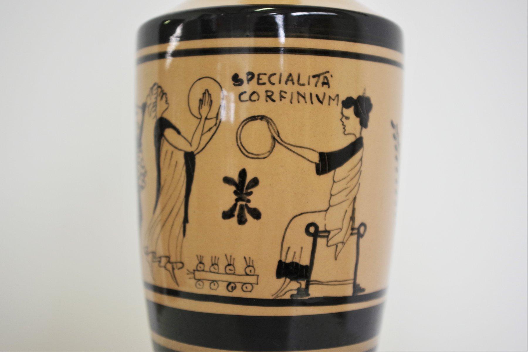 Mid-Century Ceramic Amphora by Giulio Barattucci, 1960s - Iconic Italian Artistr For Sale 5