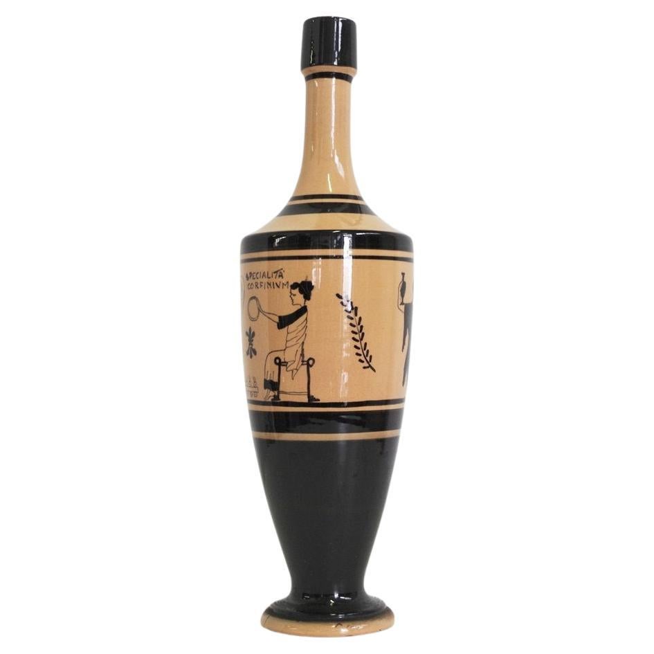 Mid-Century Ceramic Amphora by Giulio Barattucci, 1960s - Iconic Italian Artistr For Sale