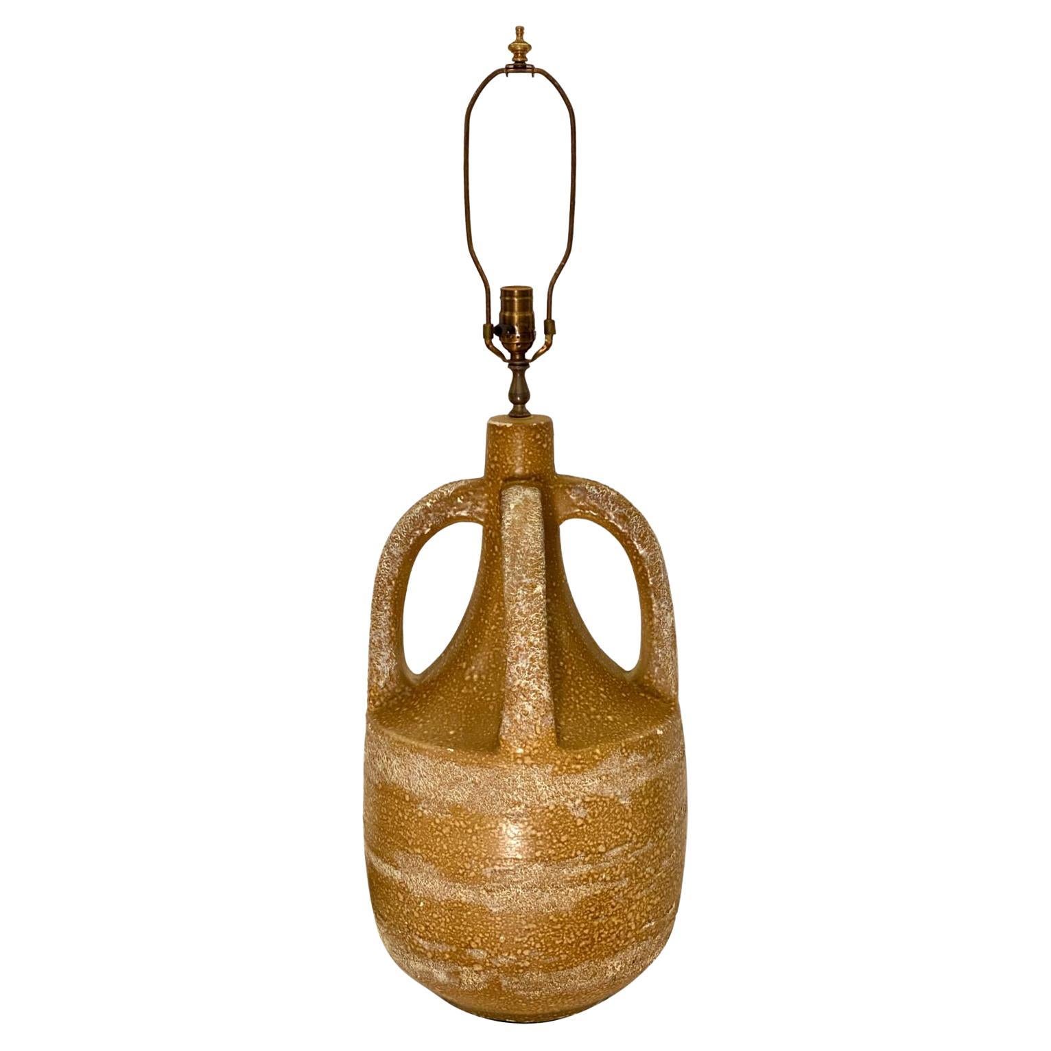 Mid Century Ceramic Amphora Table Lamp