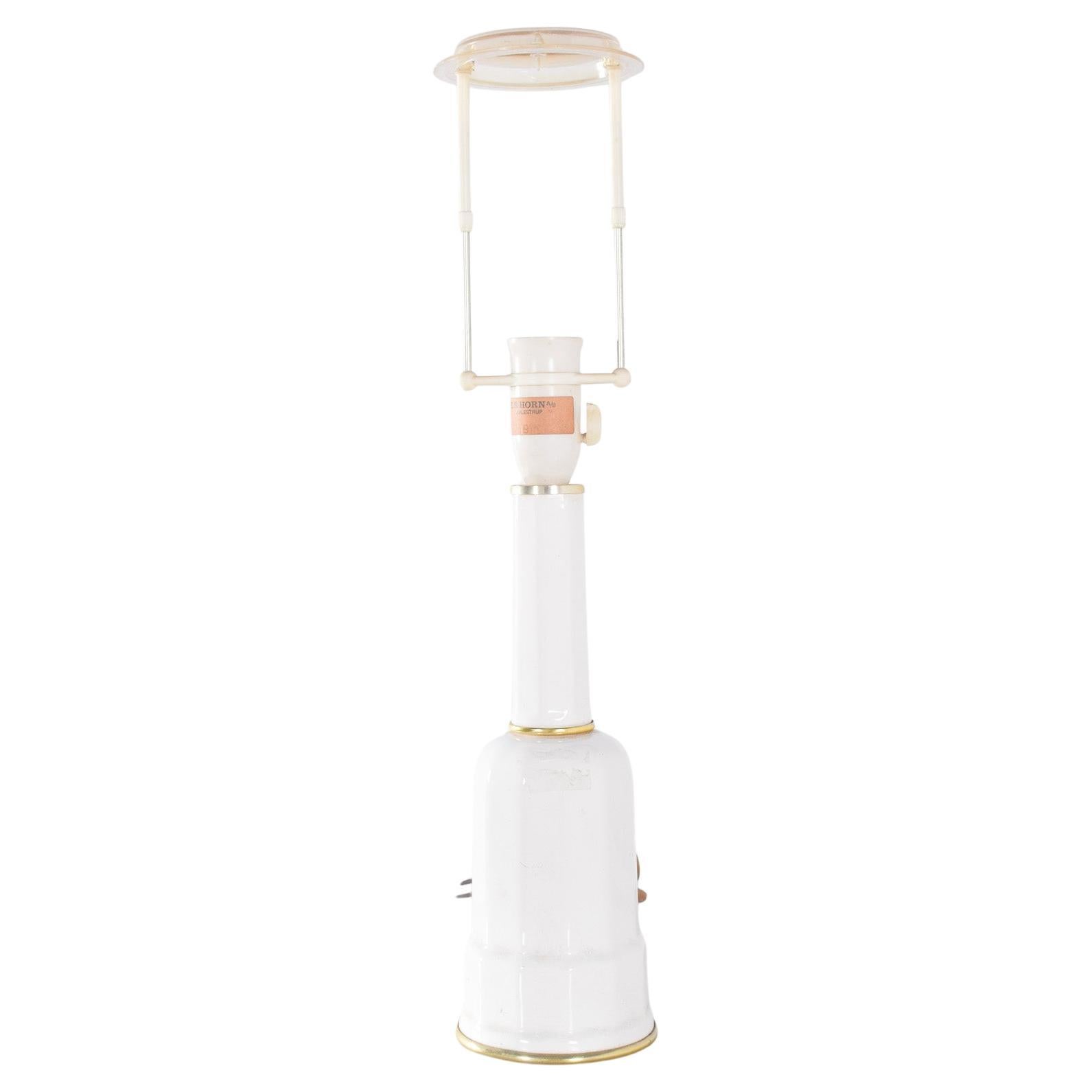 Lampe de table en céramique et métal du milieu du siècle dernier, ES Horn Aalestrup
