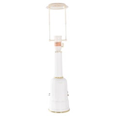 Lampe de table en céramique et métal du milieu du siècle dernier, ES Horn Aalestrup