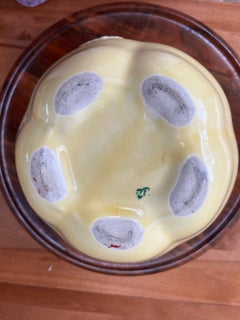 Mid-Century Ceramic Apple Cookie Jar with Sculpted Leaf Detail, Vintage Kitchen