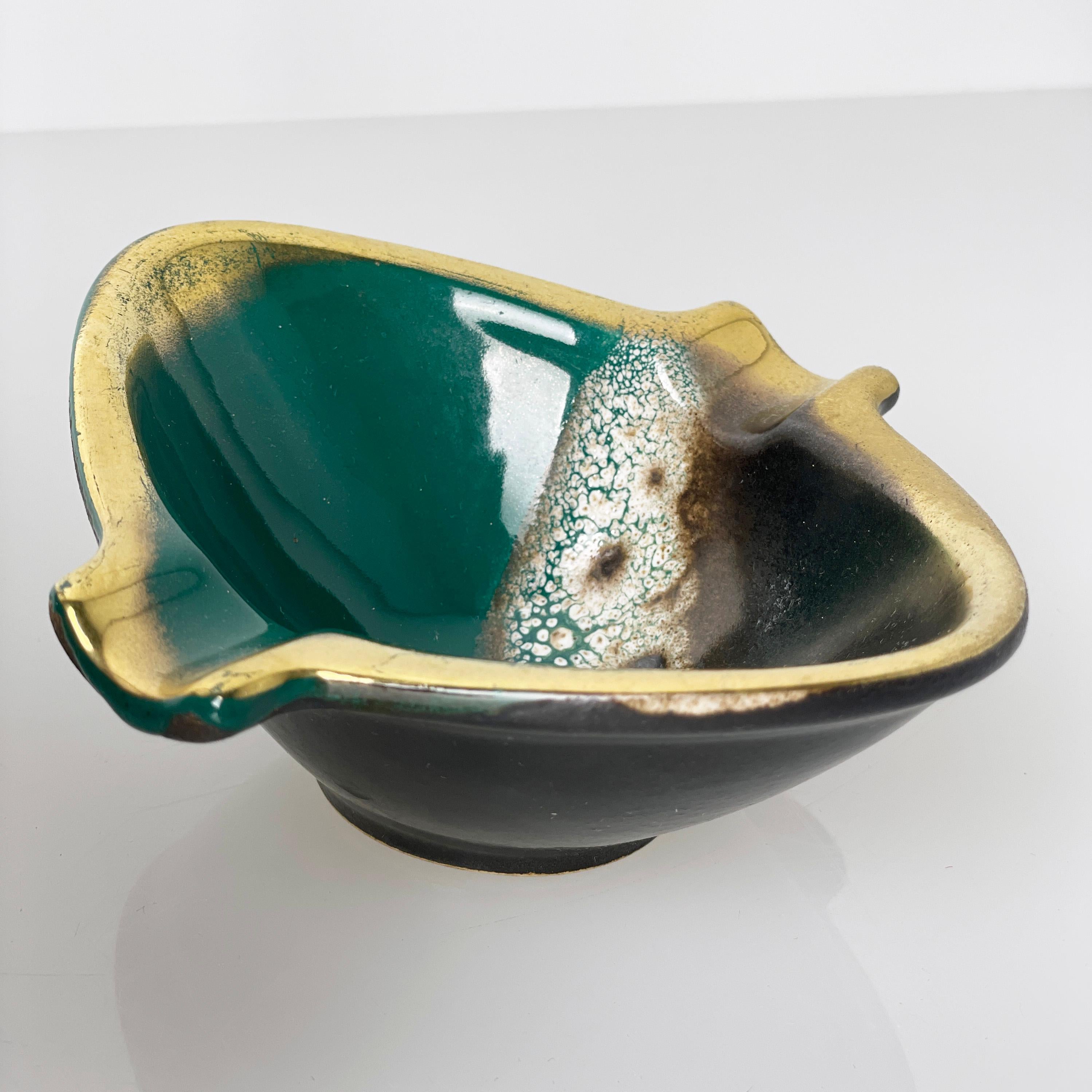 Cendrier et boîte d'allumettes en céramique du milieu du siècle en vente 3