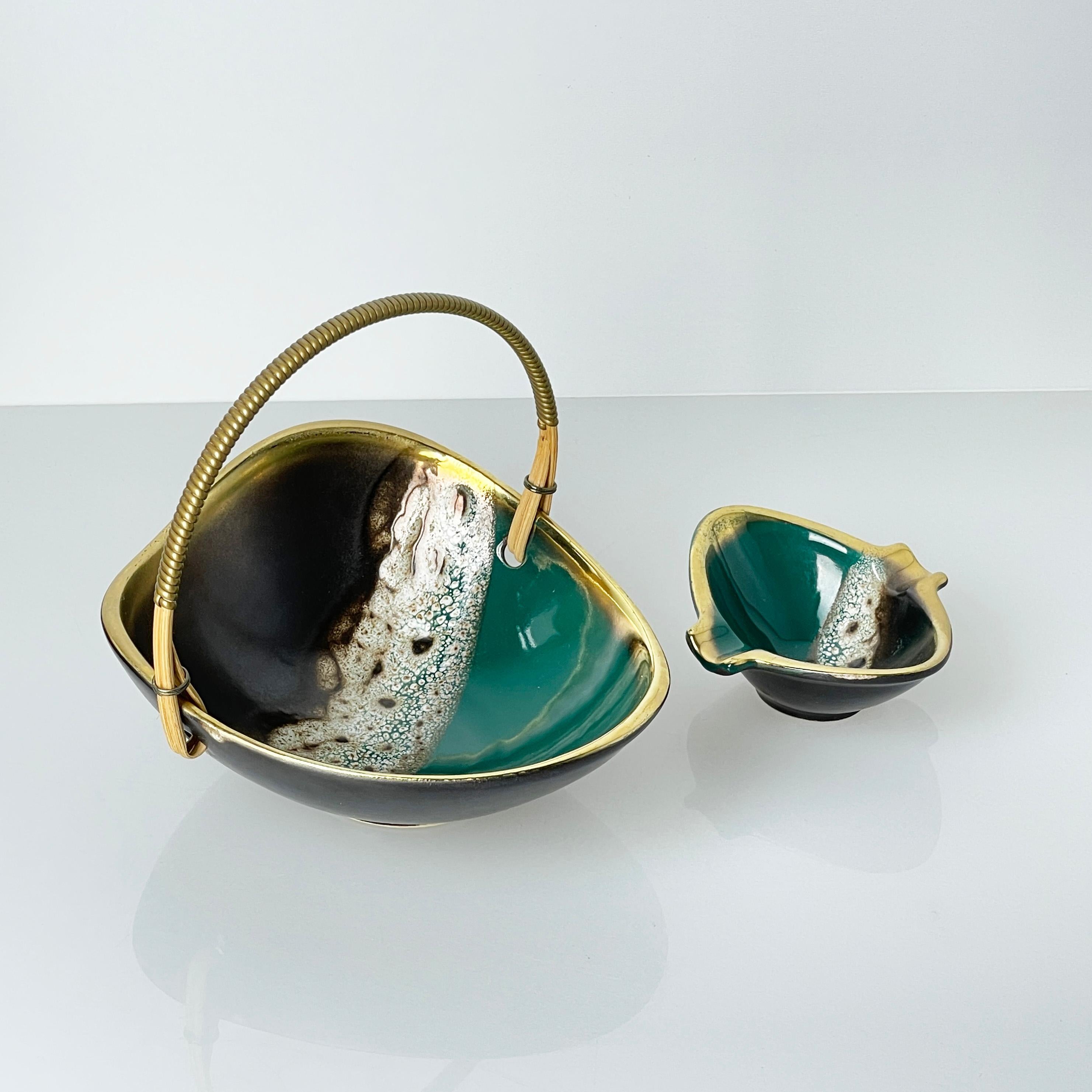 Cendrier et boîte d'allumettes en céramique du milieu du siècle en vente 7