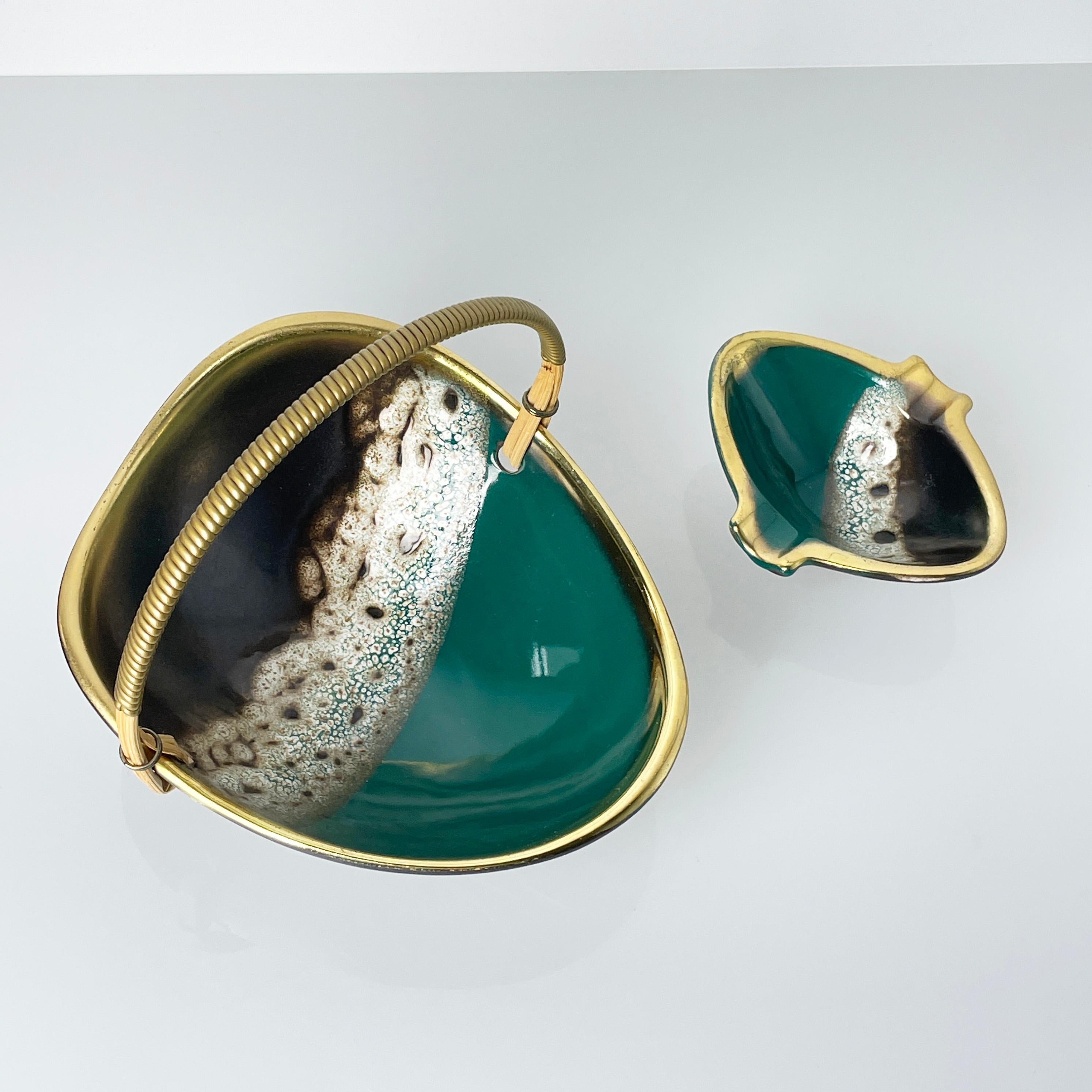 Cendrier et boîte d'allumettes en céramique du milieu du siècle en vente 8
