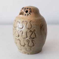 Mid Century Ceramic Bird Owl Sculpture 1960s