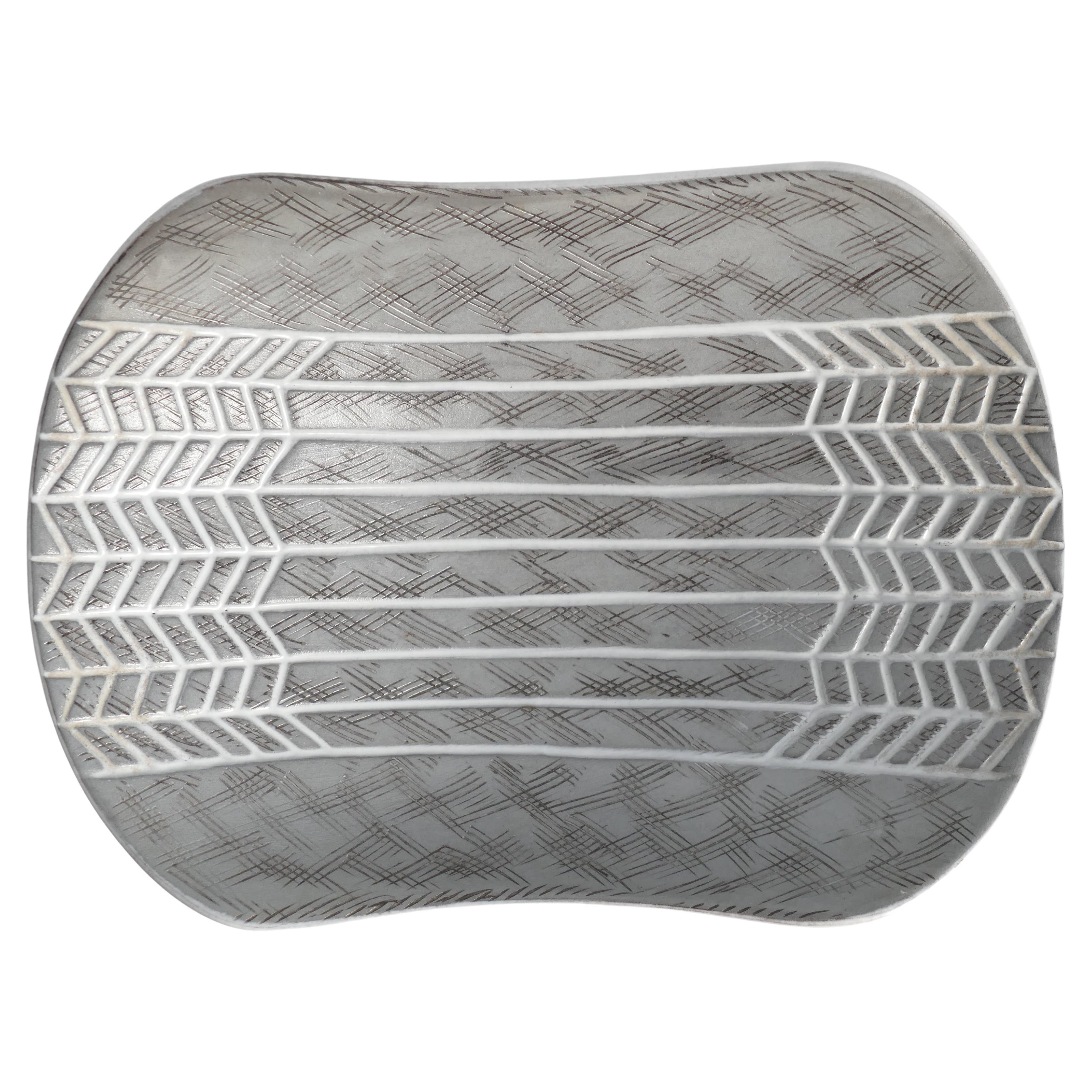Mid-Century Ceramic Bowl "Ax" by Mari Simmulson for Upsala Ekeby, Sweden 1950s