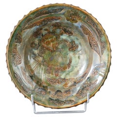 Mid-century ceramic bowl by Françoise Chedeville, Era 1960 Picault Capron