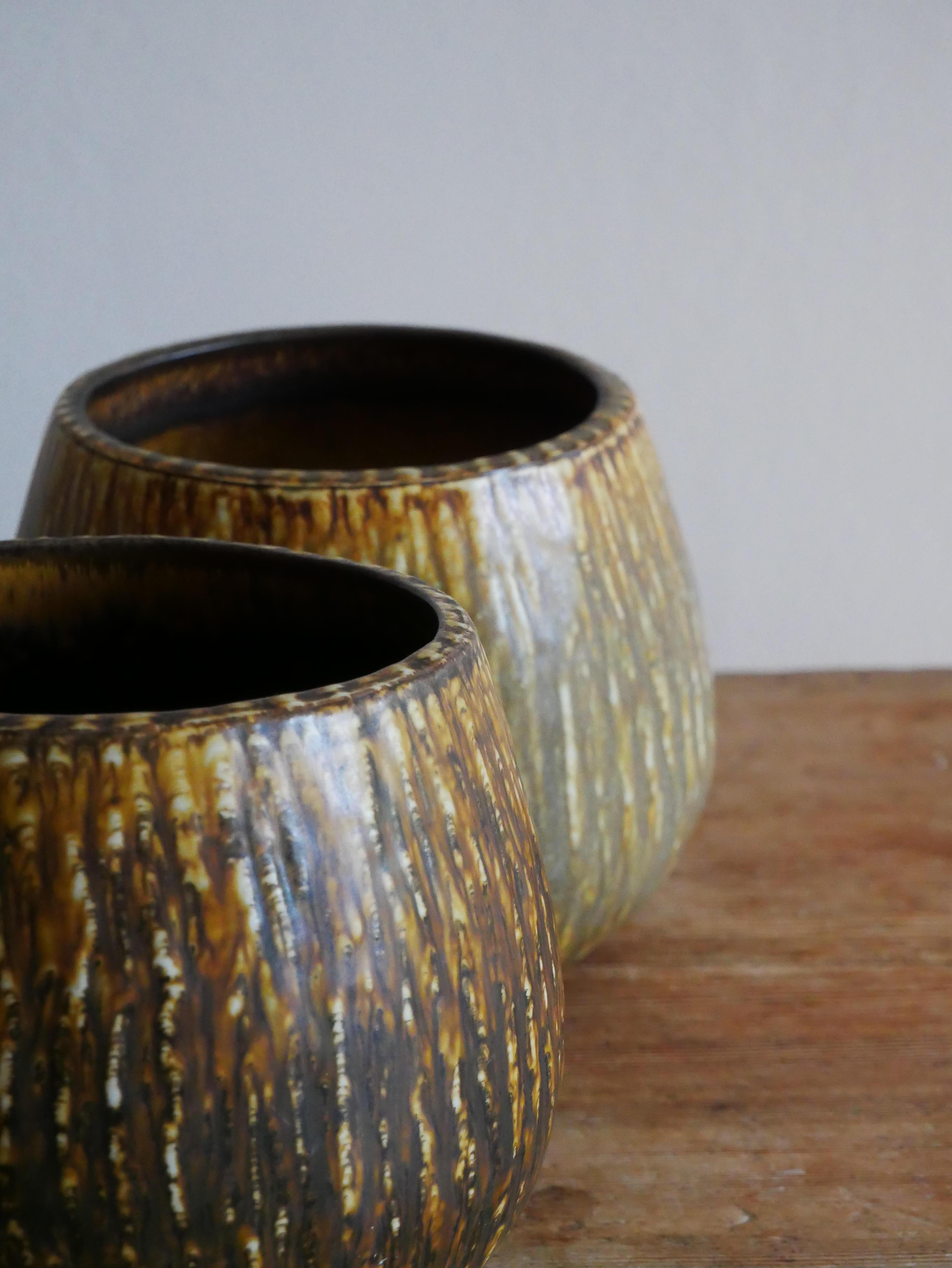 Scandinavian Modern A Set of two Ceramic Bowls 