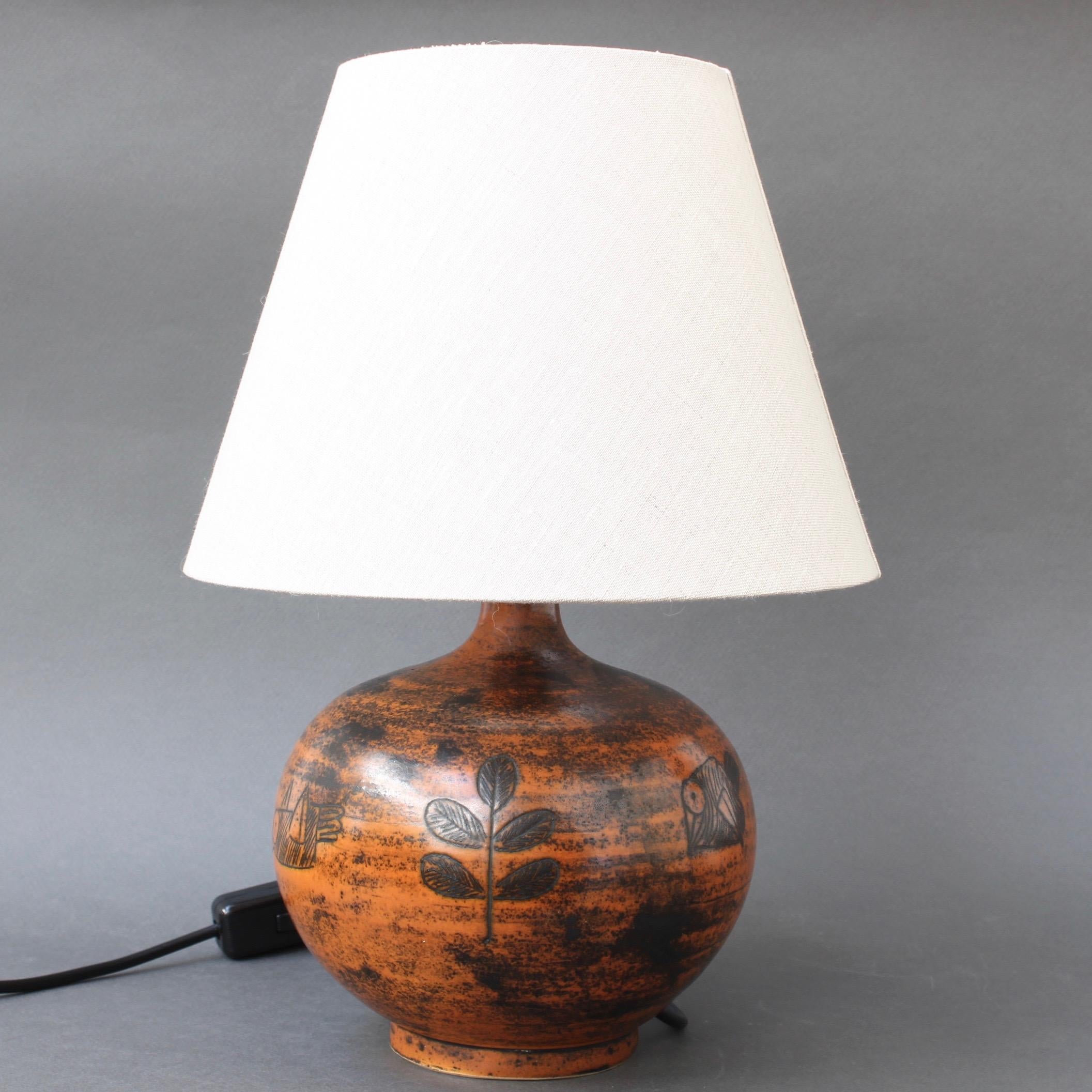 burnt orange table lamps