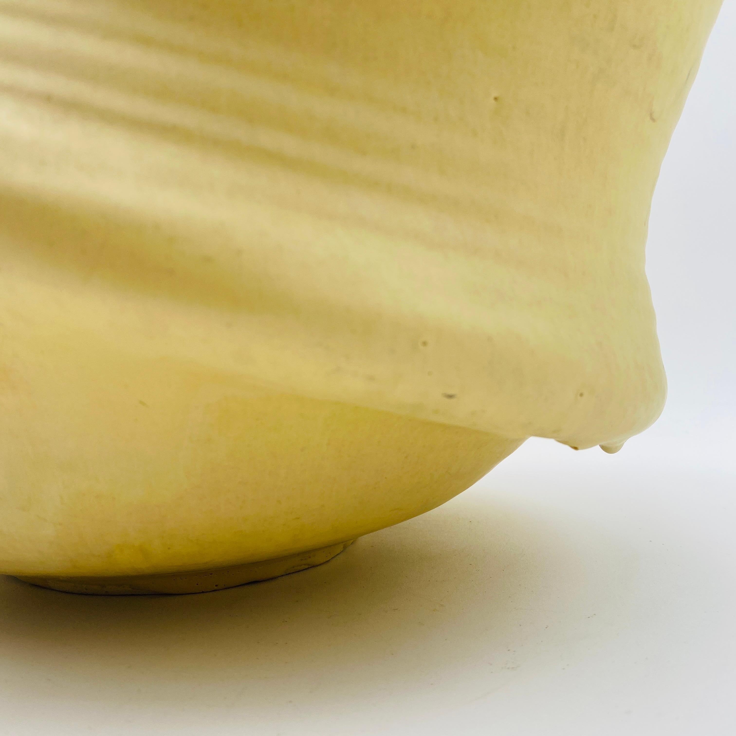 Mid Century Ceramic California Studio Pottery Planter Vase Signed For Sale 5