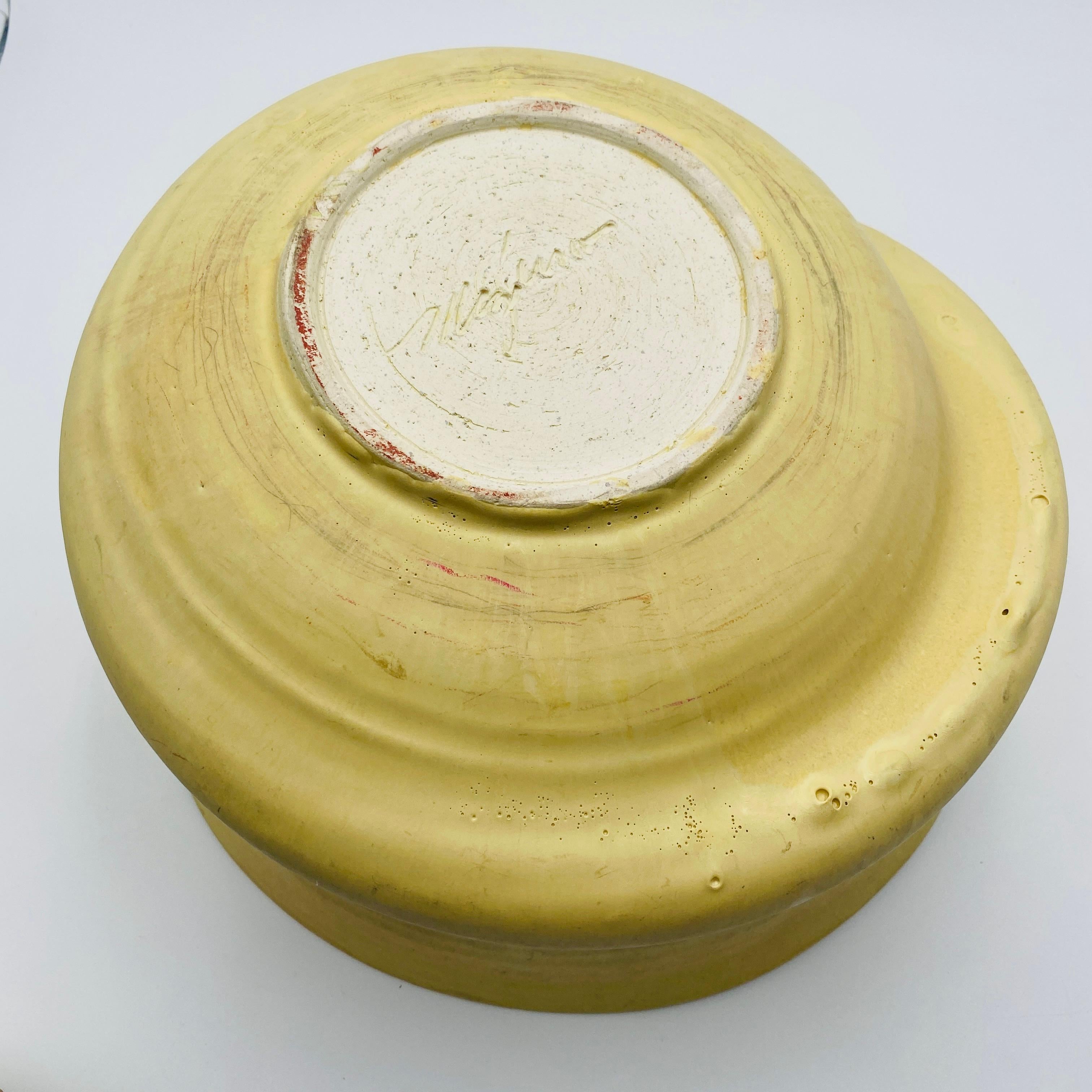 Late 20th Century Mid Century Ceramic California Studio Pottery Planter Vase Signed For Sale