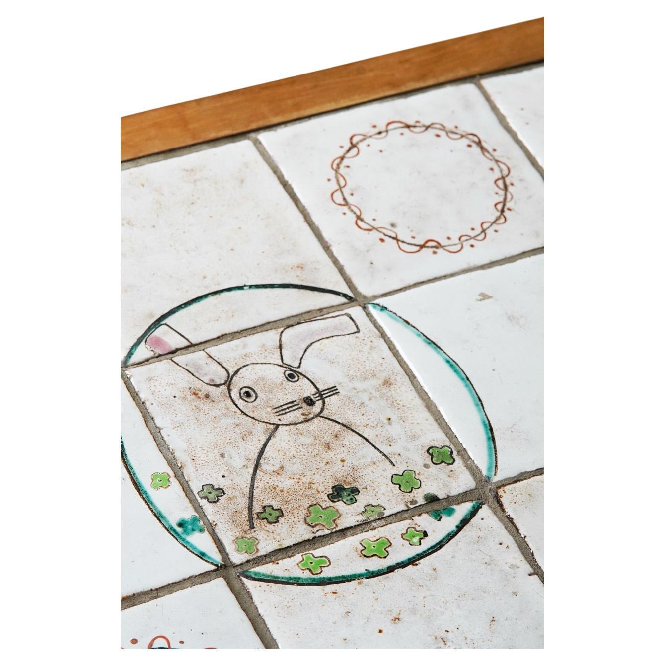 "Mid Century Ceramic Coffee Table" Vintage