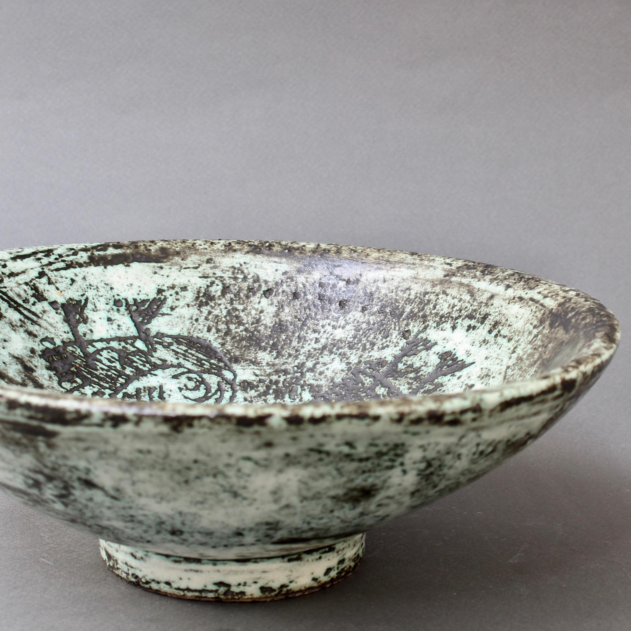 Midcentury Ceramic Decorative Bowl by Jacques Blin, circa 1950s 6