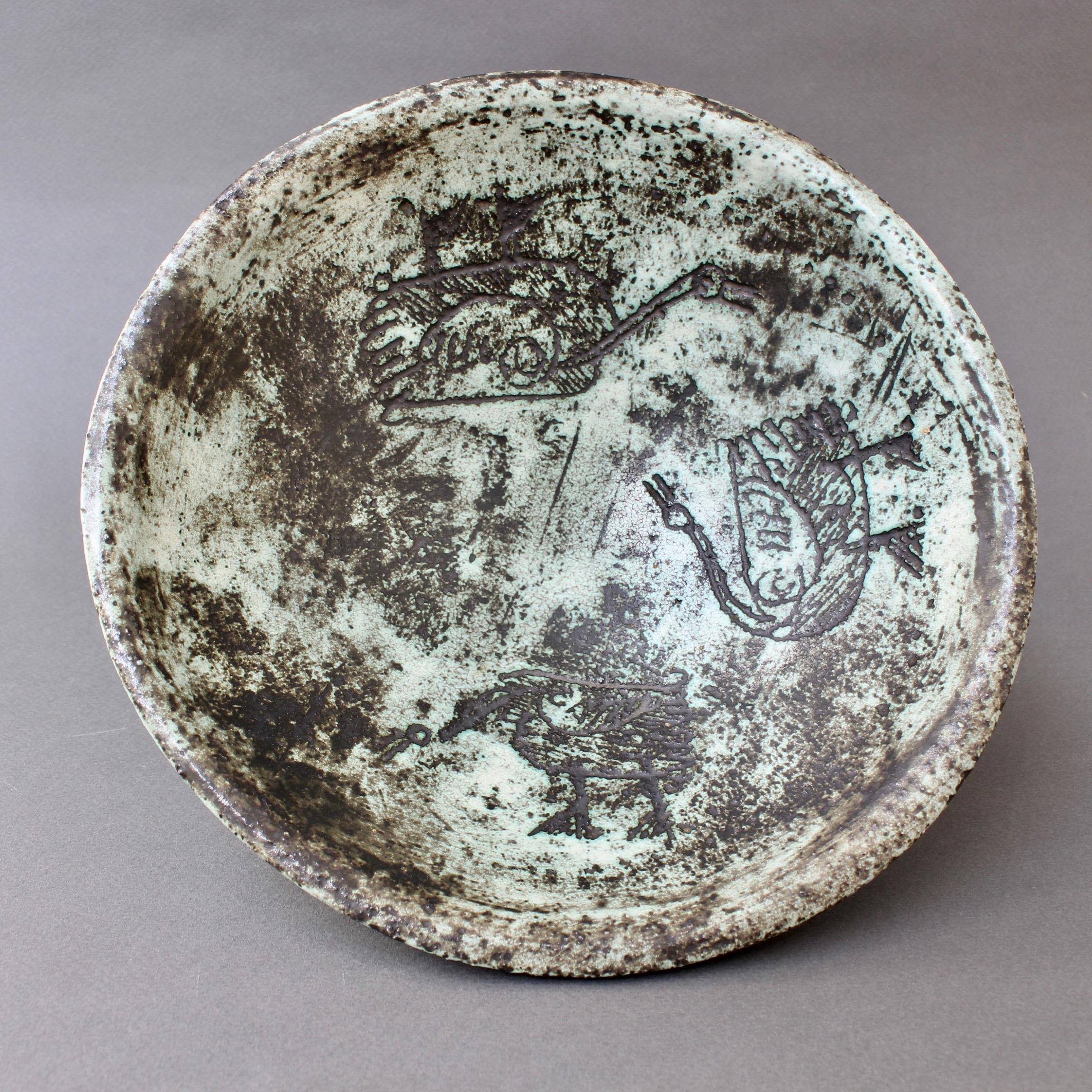 Midcentury Ceramic Decorative Bowl by Jacques Blin, circa 1950s 2