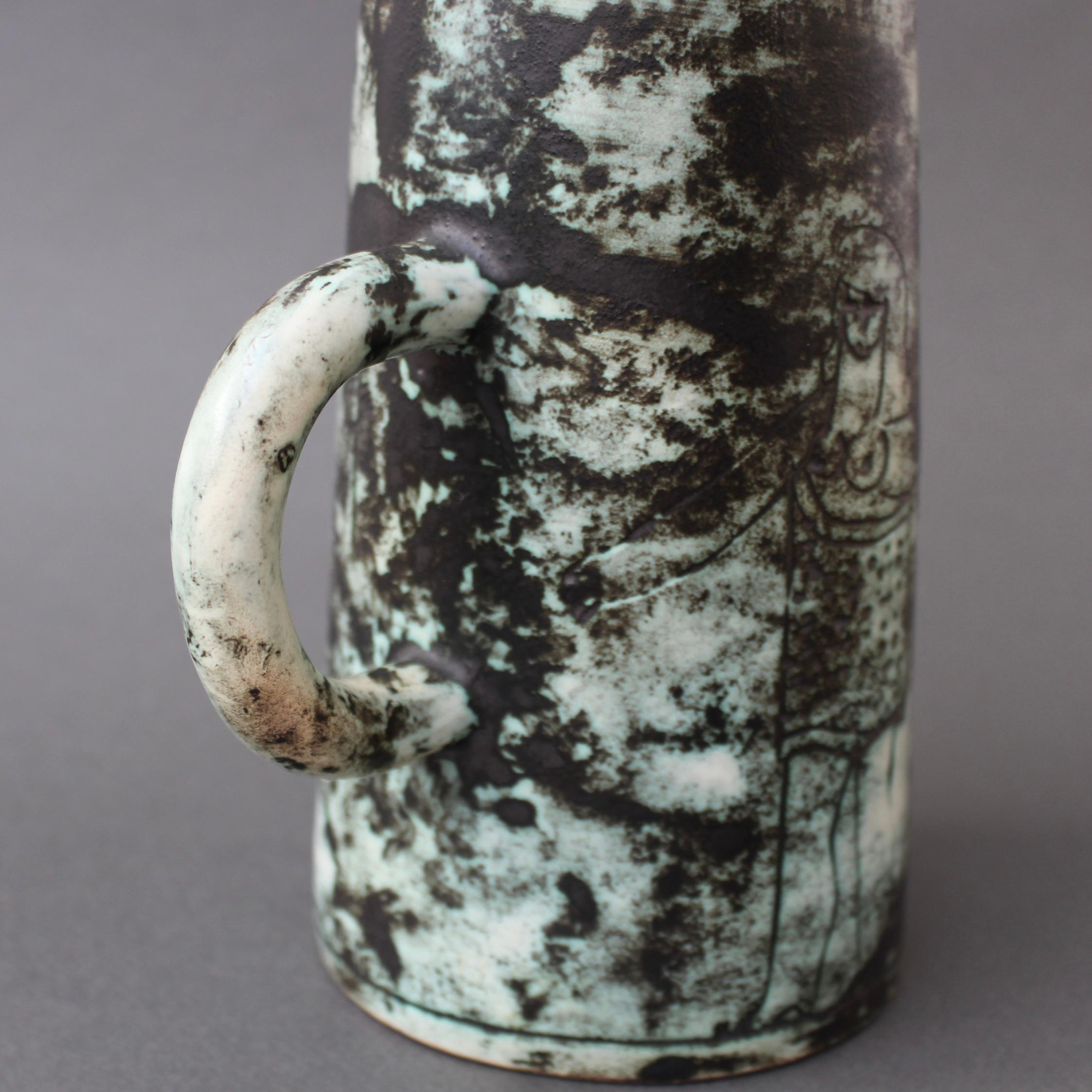 Mid-Century Ceramic Decorative Pitcher / Vase by Jacques Blin 'circa 1950s' 4