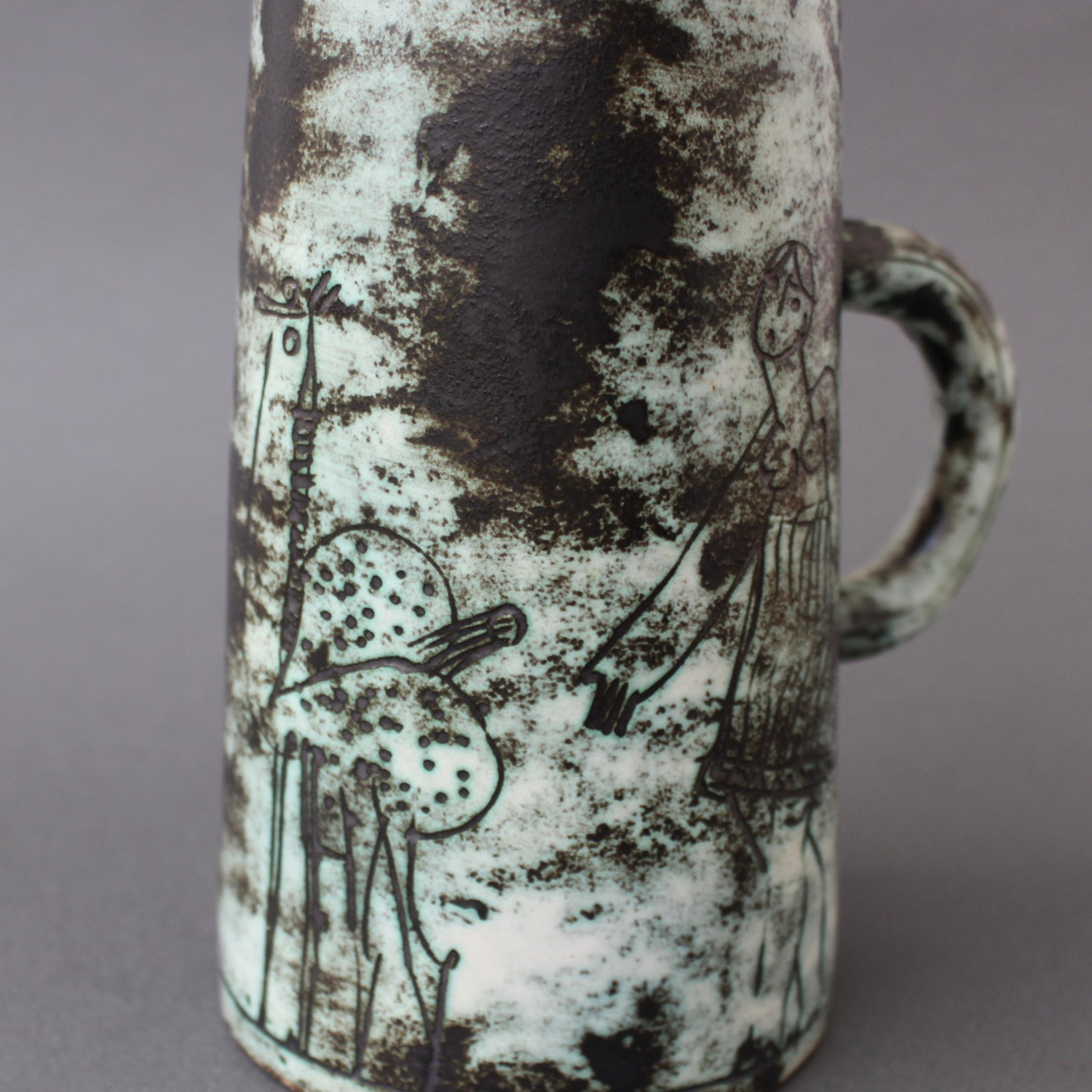 Mid-Century Ceramic Decorative Pitcher / Vase by Jacques Blin 'circa 1950s' 6