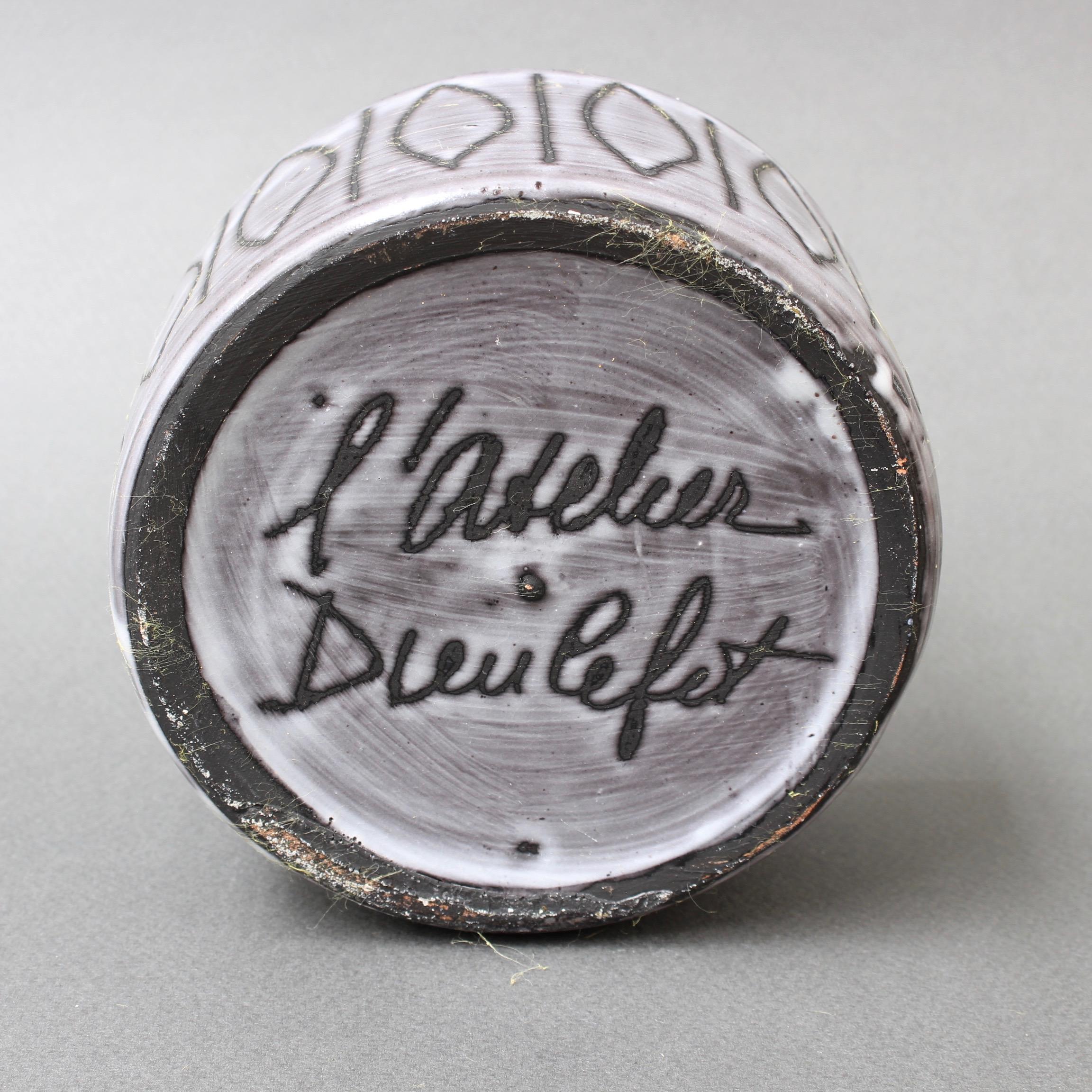Mid-20th Century Midcentury Ceramic Deep Dish by Jacques Pouchain, Atelier Dieulefit, circa 1960s