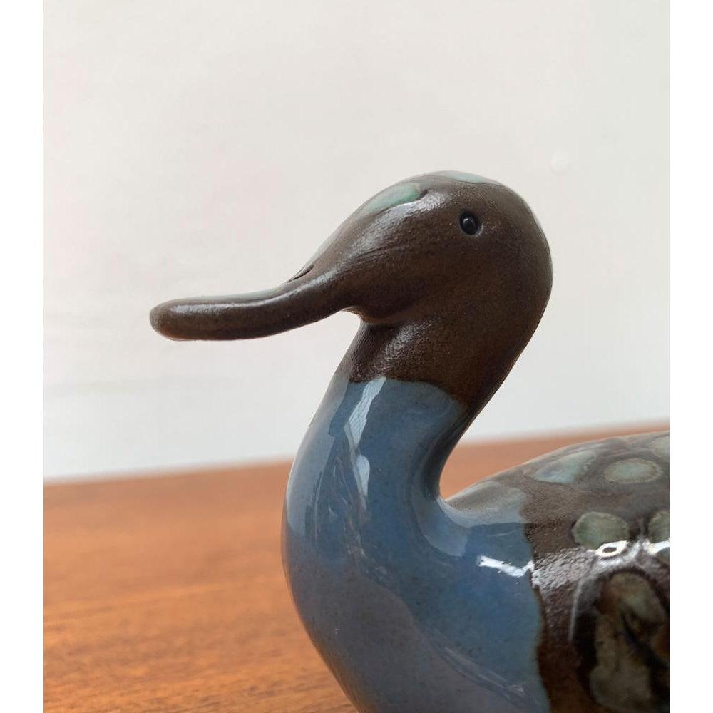 Figurina di anatra in ceramica di metà secolo, anni '60 in vendita 5