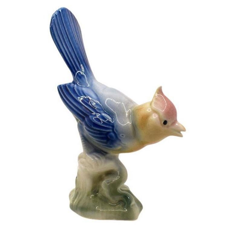 ceramic bird statue