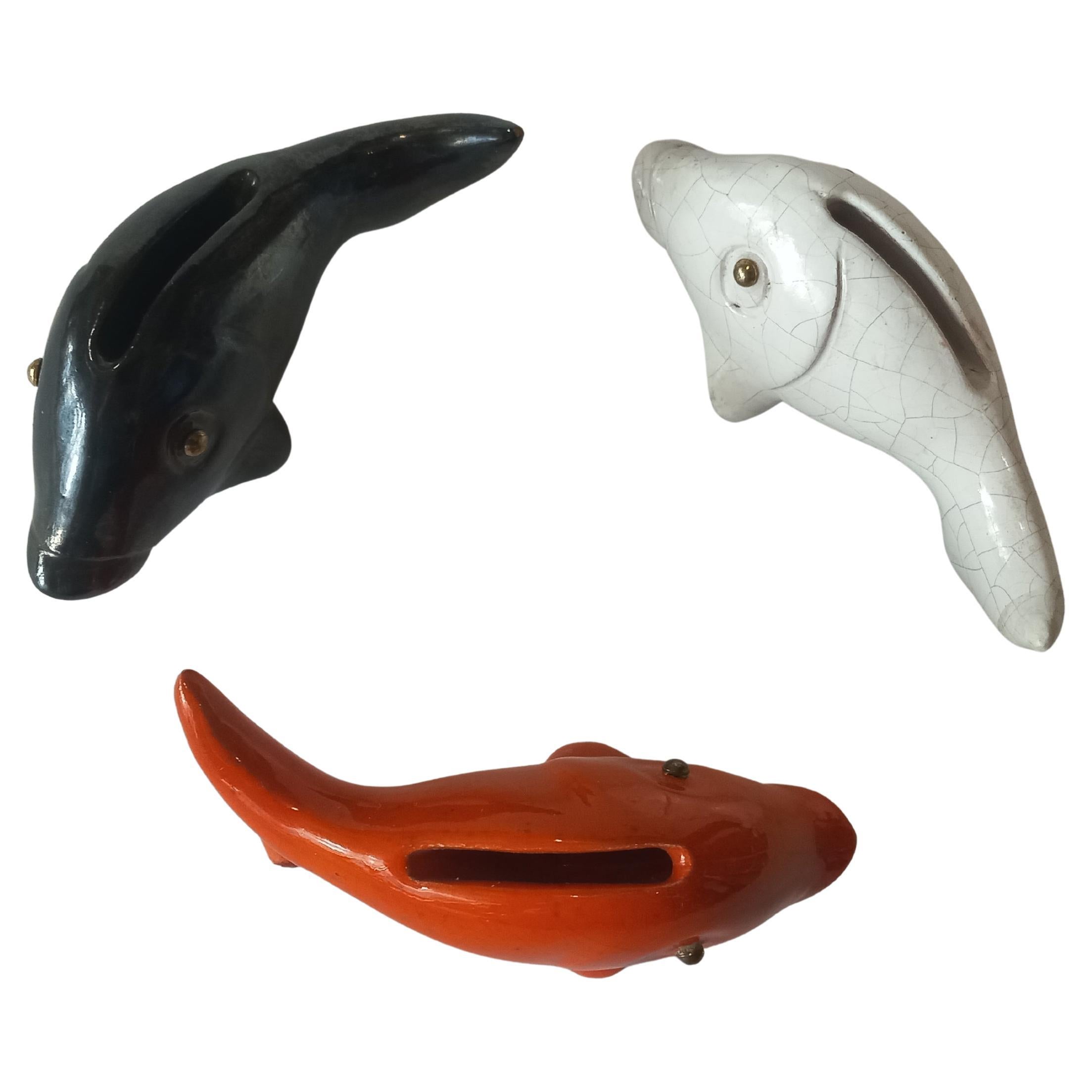 Porta stuzzicadenti in ceramica di Leopold Anzengruber, Vienna, Austria, metà del secolo scorso. In condizioni buone in vendita a Wien, AT