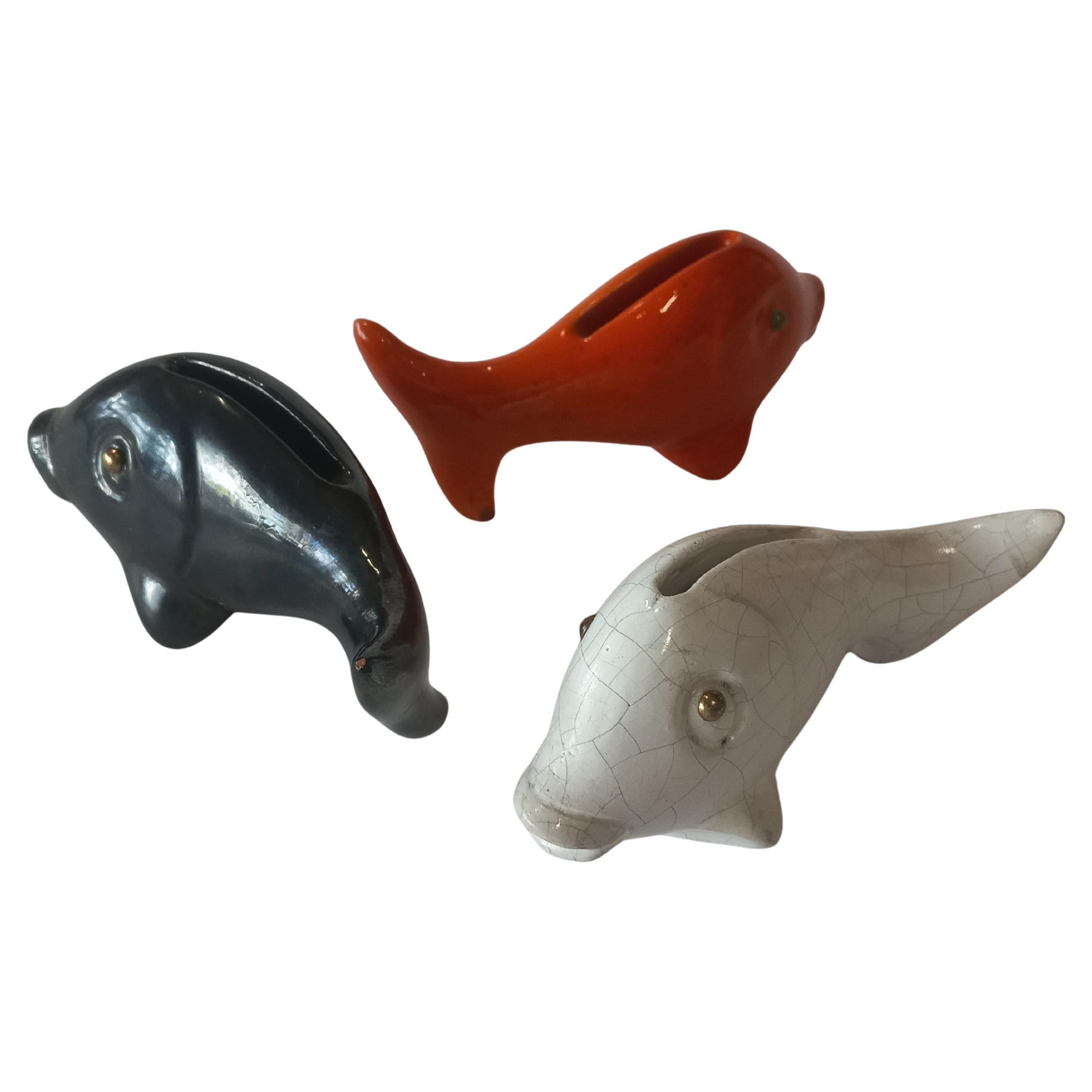 Metà XX secolo Porta stuzzicadenti in ceramica di Leopold Anzengruber, Vienna, Austria, metà del secolo scorso. in vendita