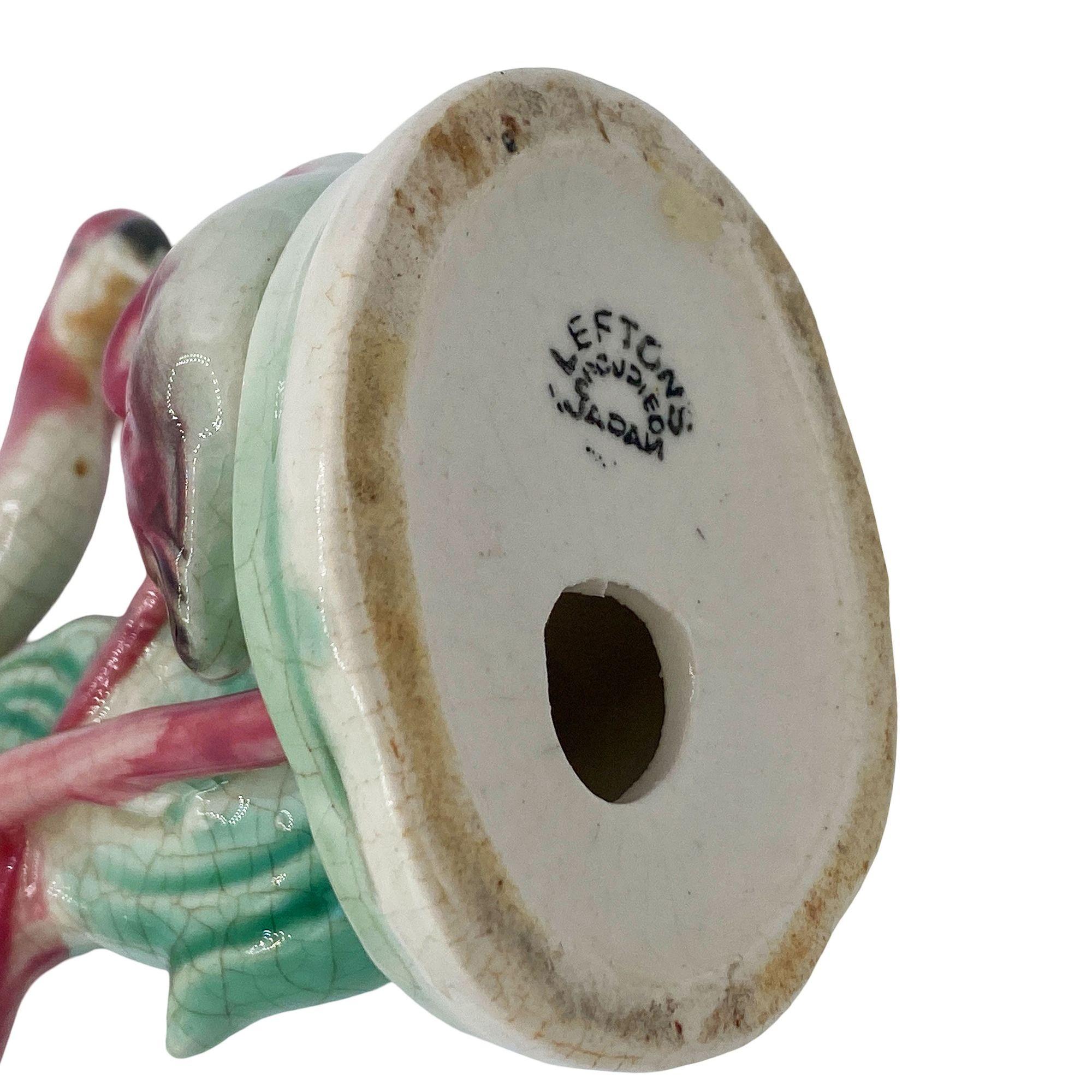 Keramisches Flamingo-Figuren- und Vasen-Set aus der Mitte des Jahrhunderts von Maddux & Leftons im Angebot 7
