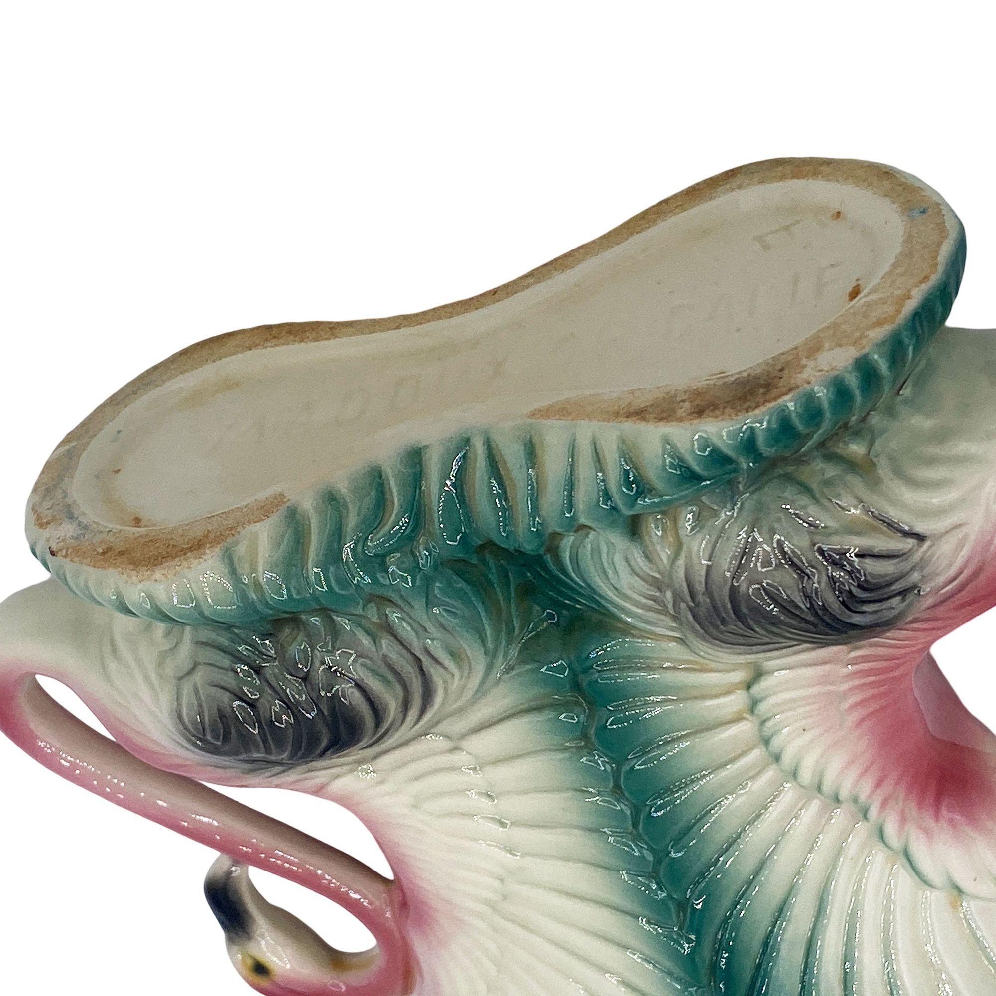 Keramisches Flamingo-Figuren- und Vasen-Set aus der Mitte des Jahrhunderts von Maddux & Leftons im Angebot 13