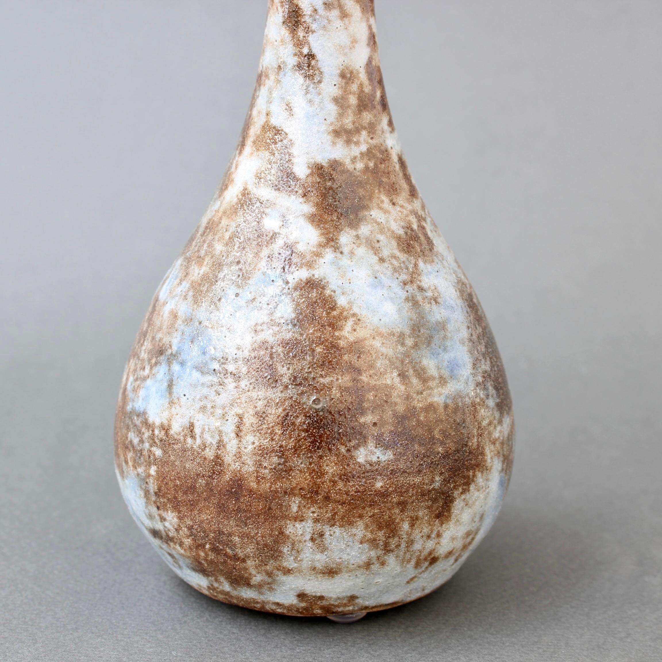 Mid-20th Century Mid-Century Ceramic Flower Vase by Alexandre Kostanda 'circa 1960s', Small For Sale