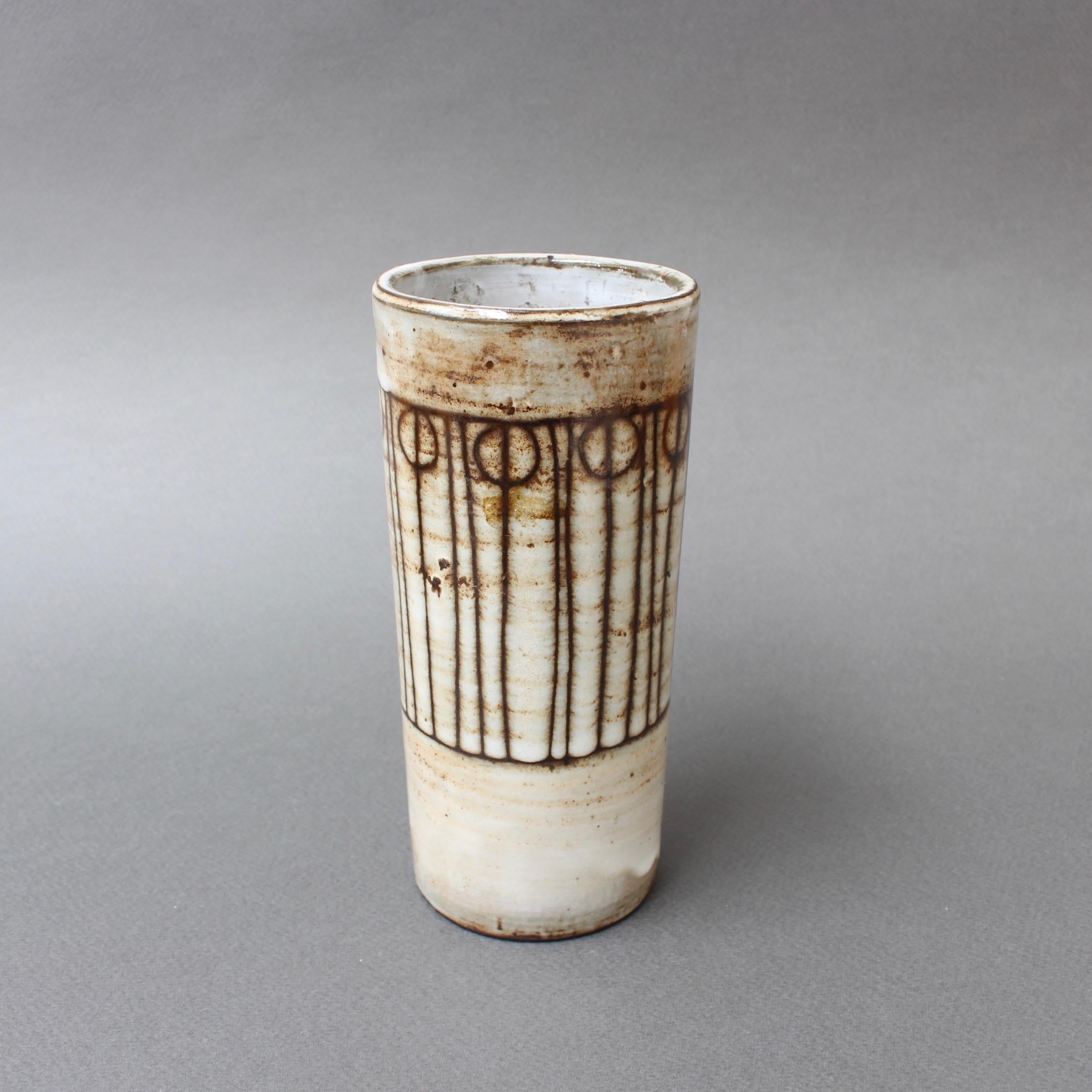 Mid-Century Modern Midcentury Ceramic Flower Vase by Jacques Pouchain, Atelier Dieulefit