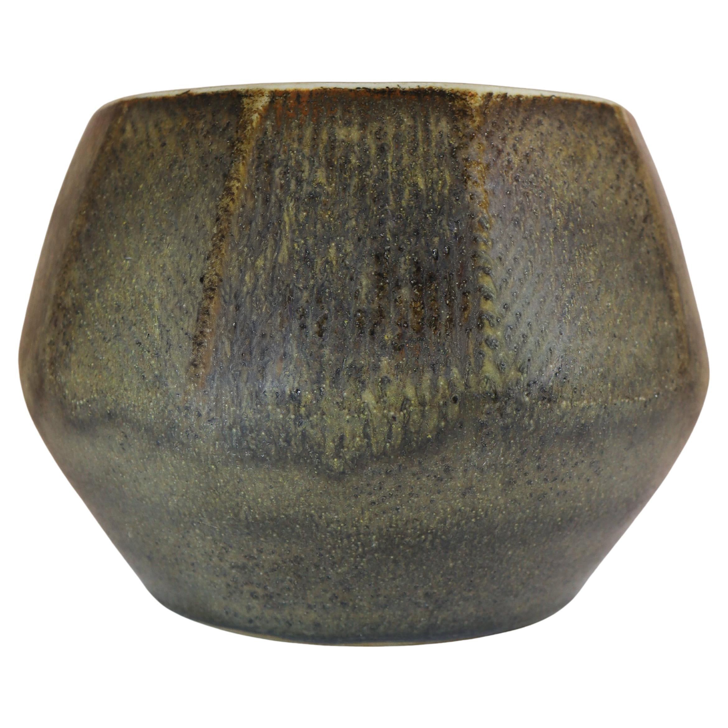 Vaso unico in gres grigio, Carl-Harry Stålhane, Rörstrand, 1961 in vendita