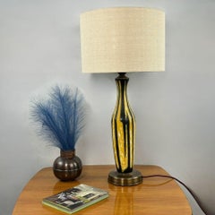 Mid-century Ceramic hand made table lamp